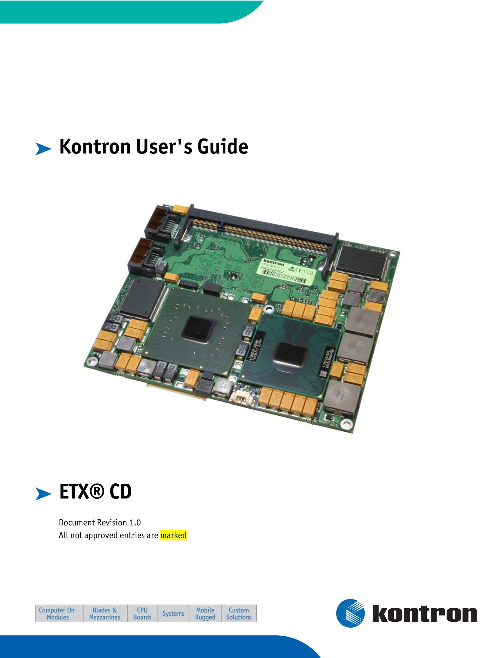 Intel ETX CD Switch User Manual