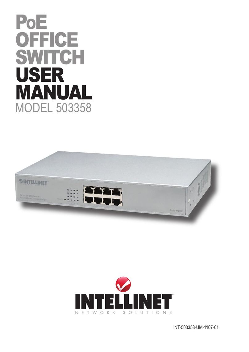 Intellinet Network Solutions 503358 Switch User Manual