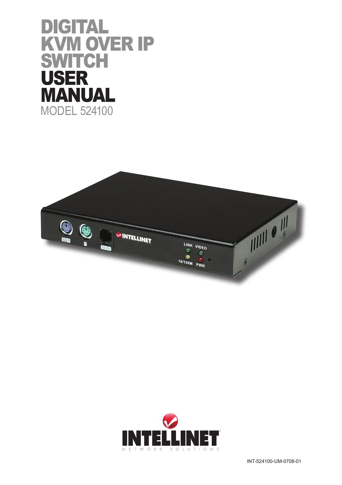 Intellinet Network Solutions 524100 Switch User Manual
