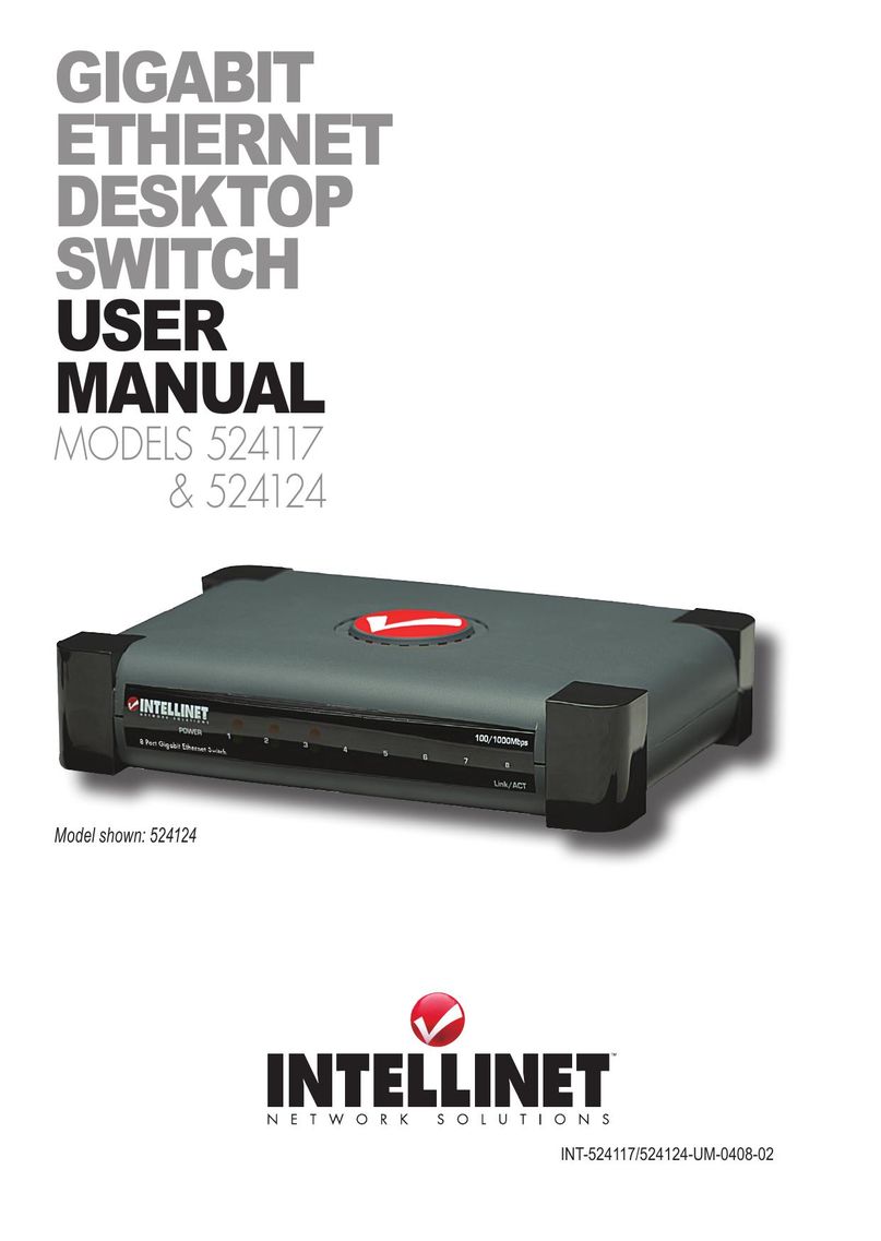 Intellinet Network Solutions 524124 Switch User Manual