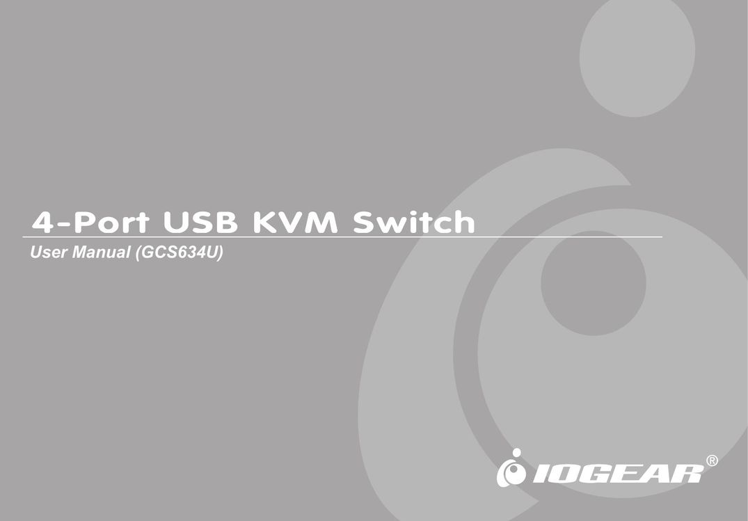 IOGear GCS634U Switch User Manual