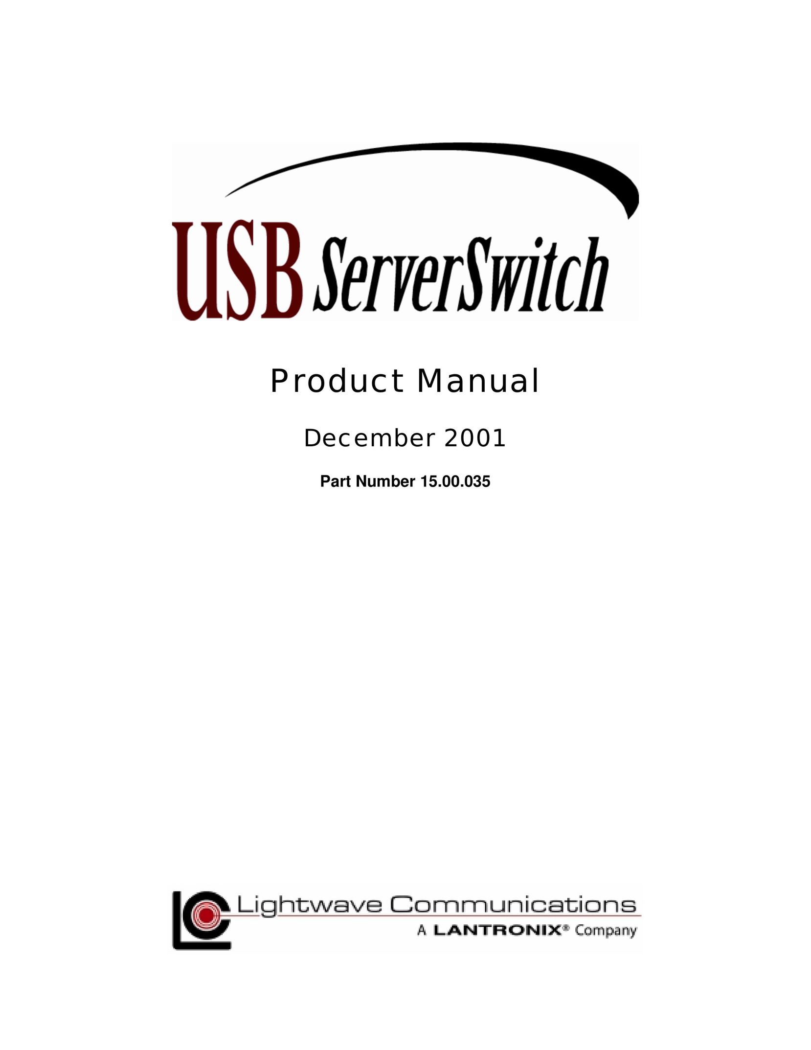Lightwave Communications USB SuperSwitch Switch User Manual