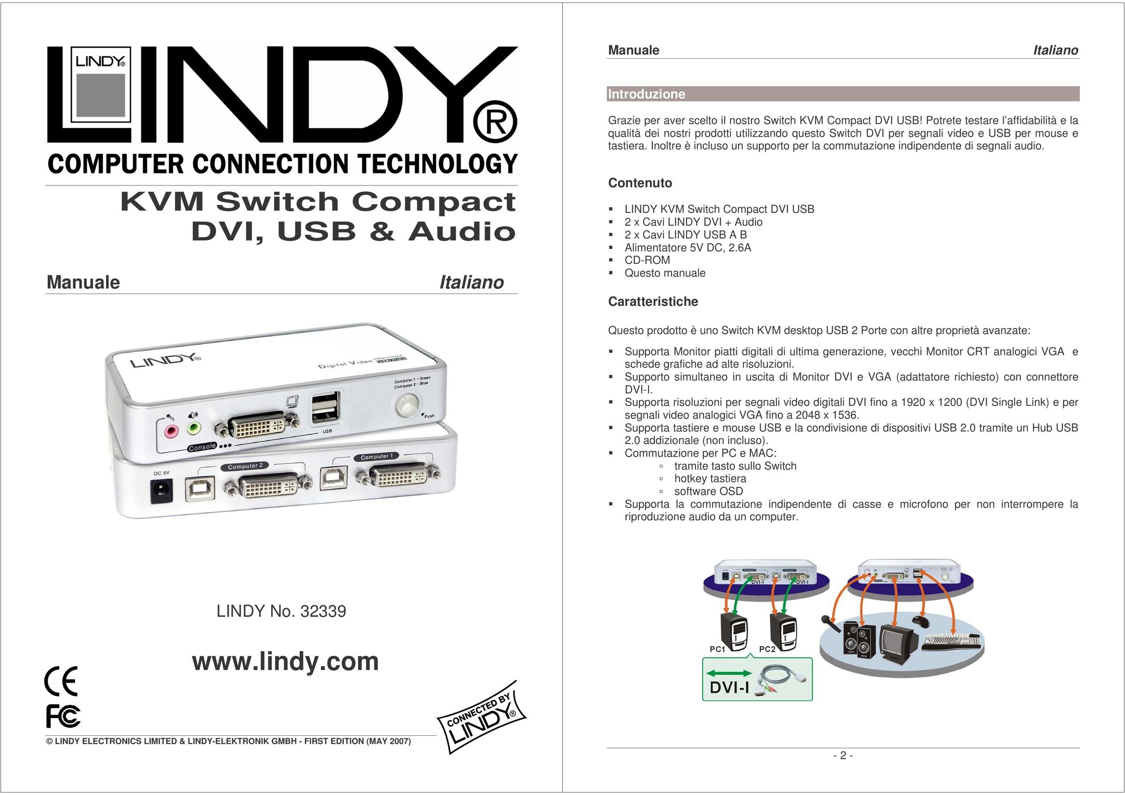 Lindy 32339 Switch User Manual
