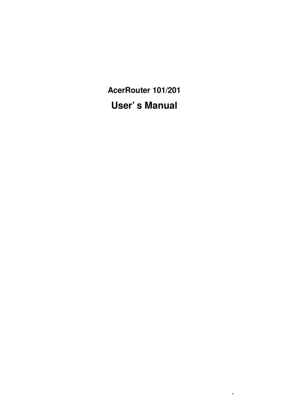 Link electronic 101/201 Switch User Manual