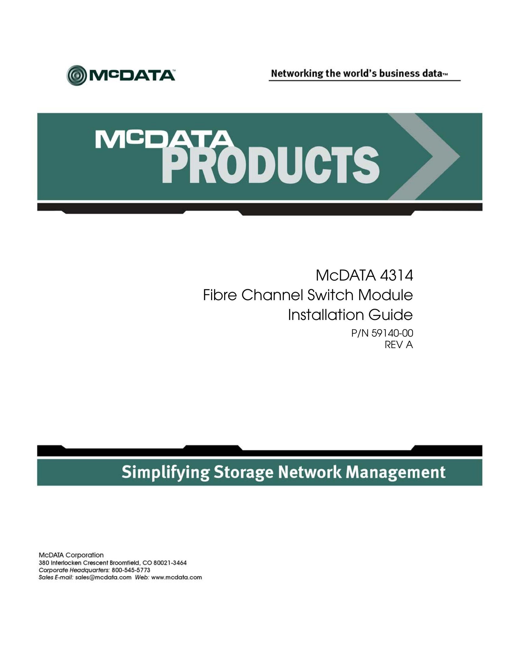 McDATA 4314 Switch User Manual