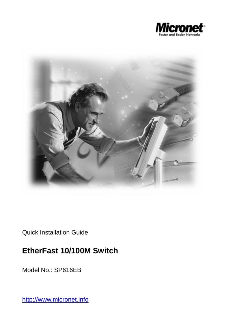 MicroNet Technology SP616EB Switch User Manual