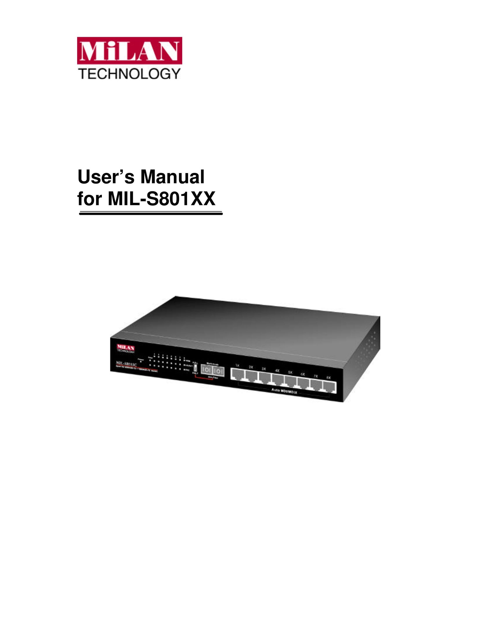 Milan Technology MIL-S801XX Switch User Manual