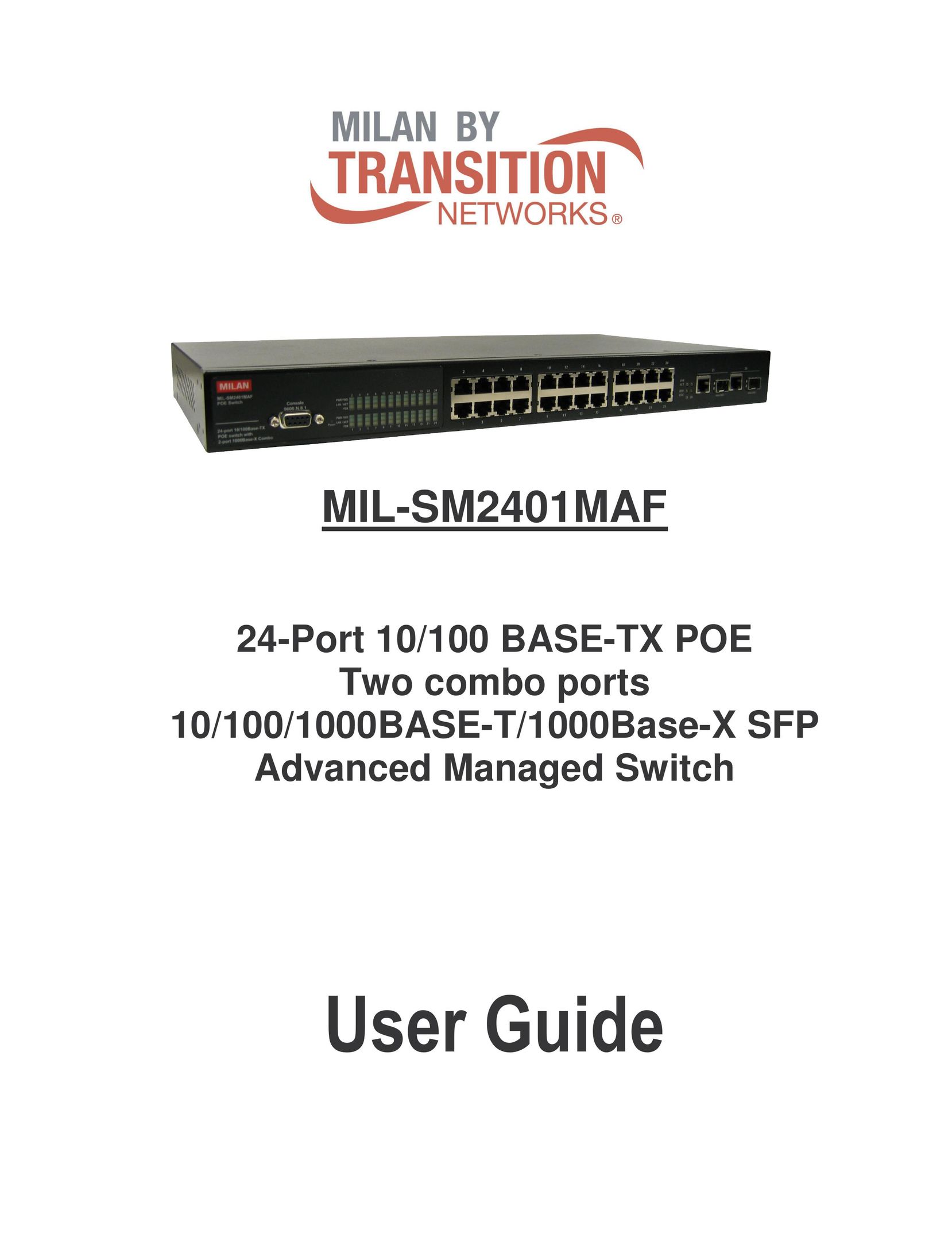 Milan Technology MIL-SM2401MAF Switch User Manual