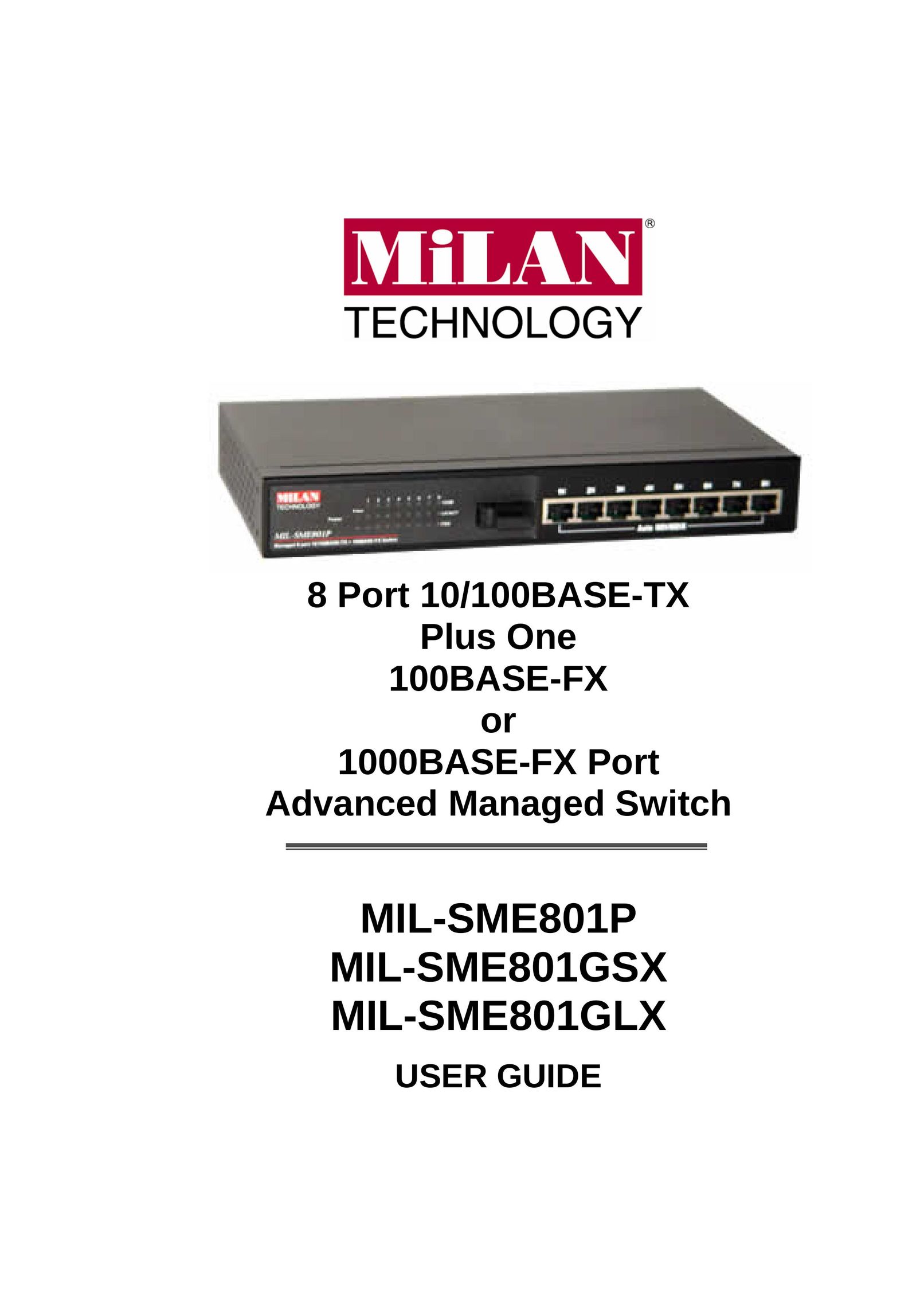 Milan Technology MIL-SME801GSX Switch User Manual