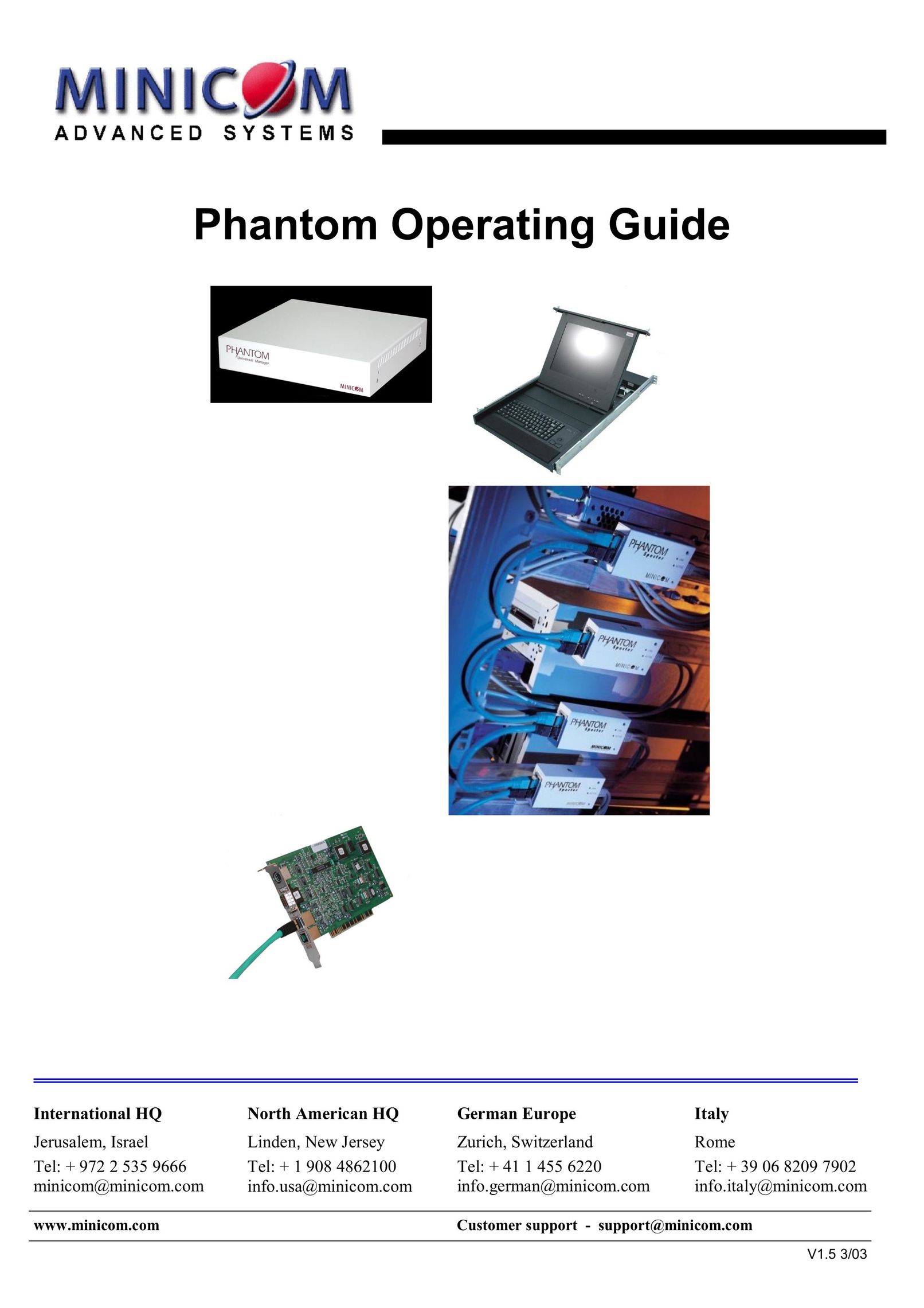 Minicom Advanced Systems Phantom Switch User Manual