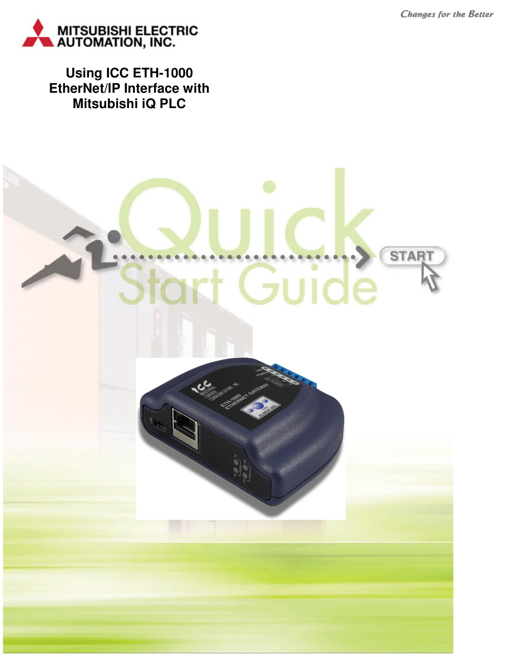 Mitsubishi Electronics ETH-1000 Switch User Manual