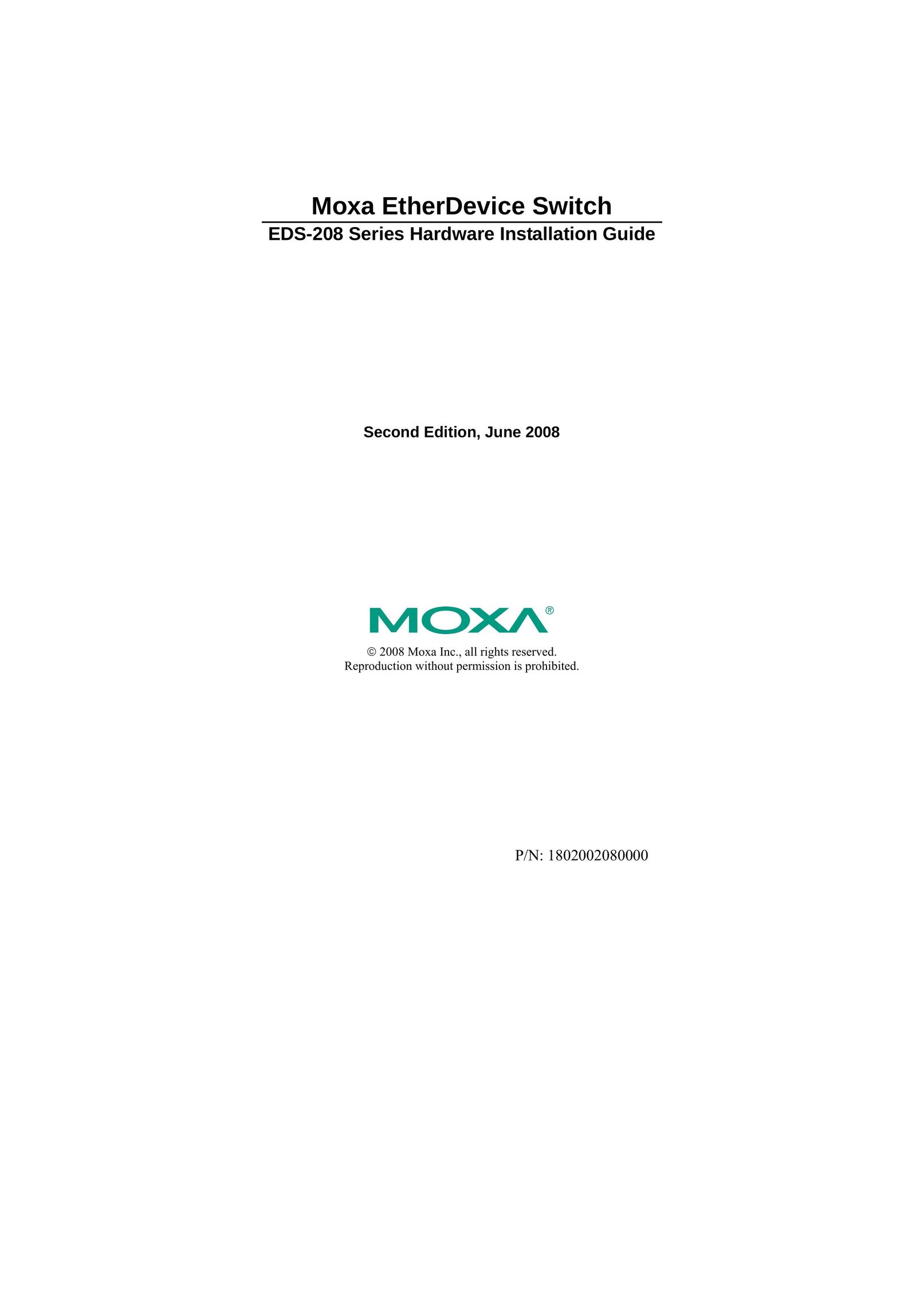 Moxa Technologies EDS-208 Switch User Manual