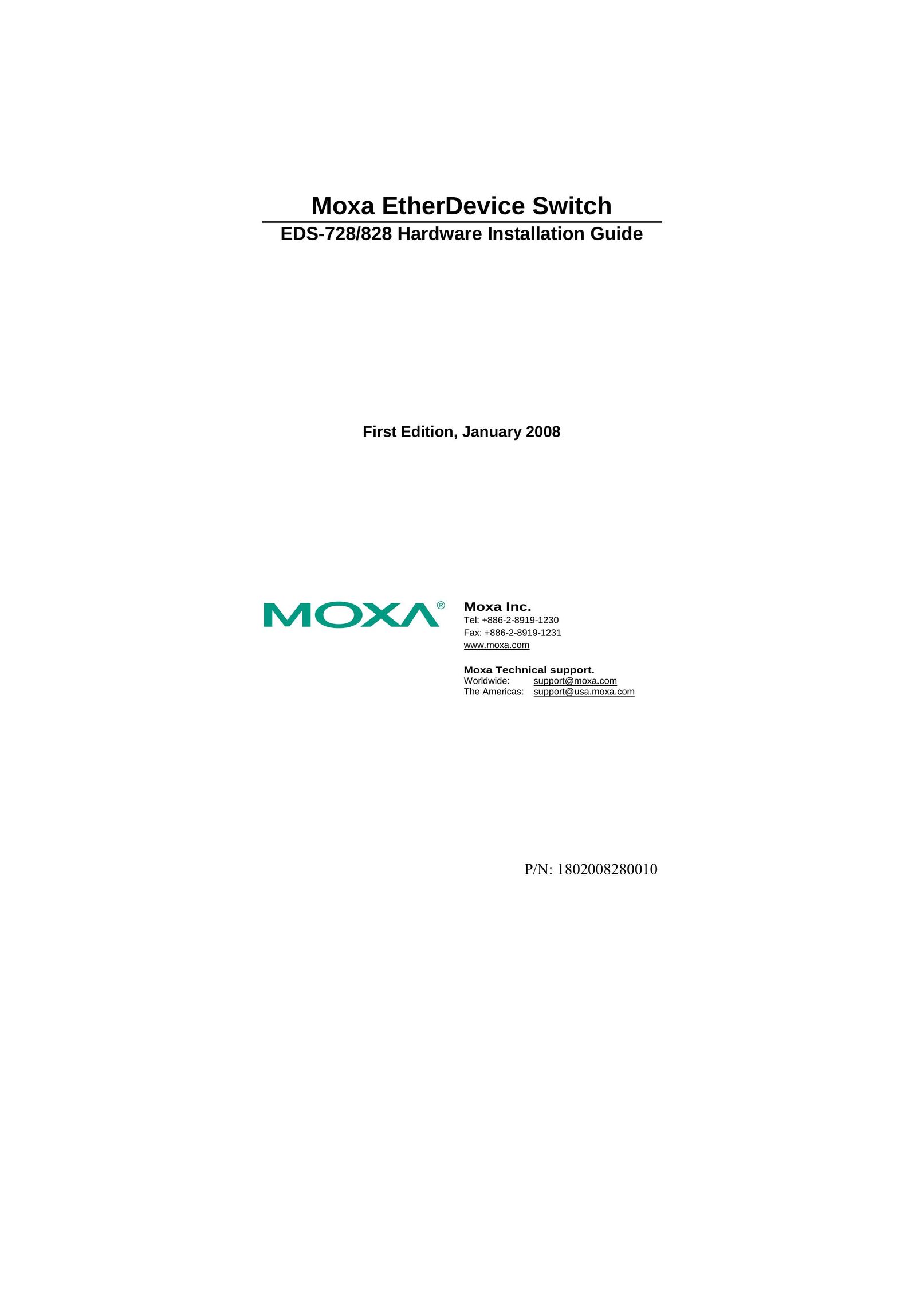 Moxa Technologies EDS-728/828 Switch User Manual