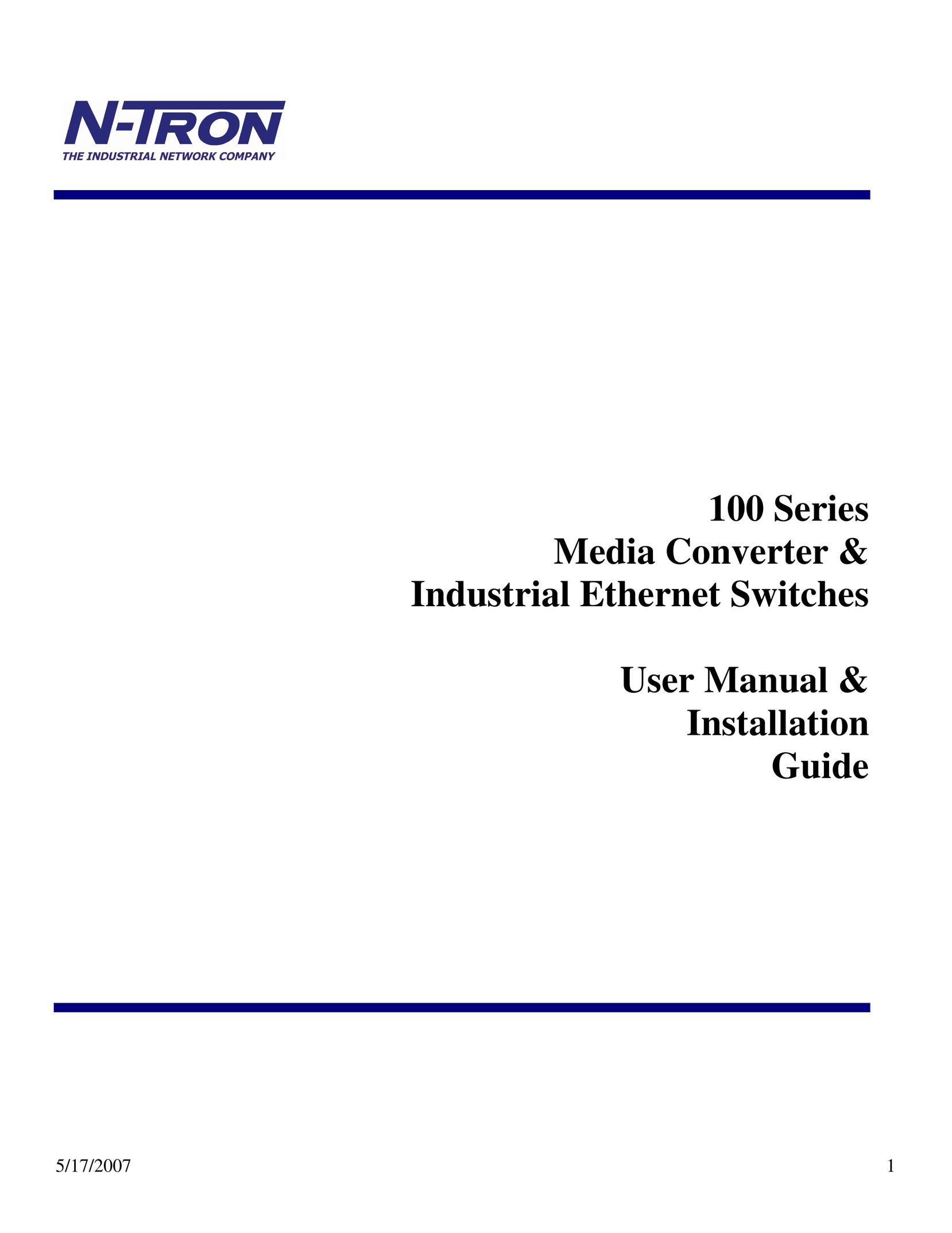 N-Tron 100 Series Switch User Manual