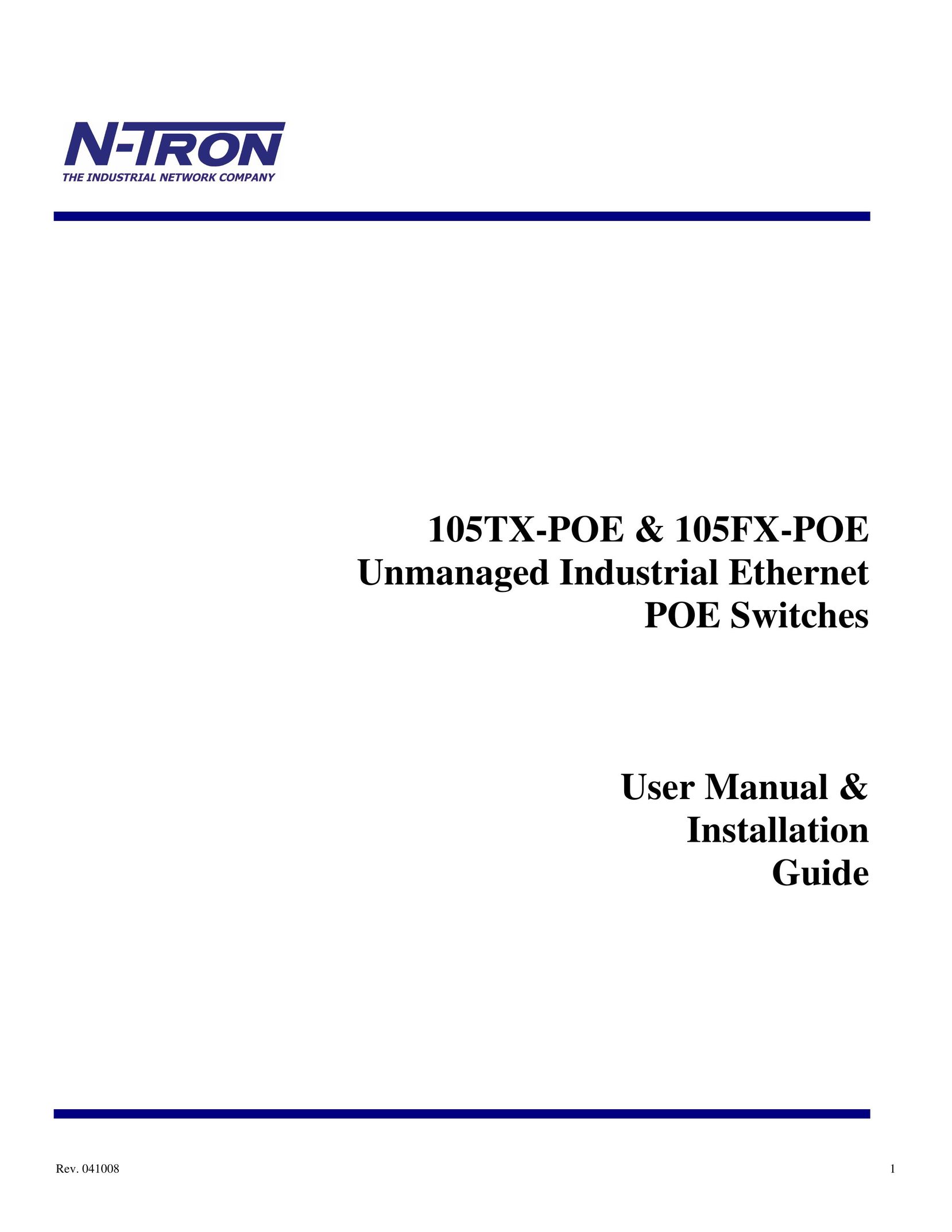 N-Tron 105FX-POE Switch User Manual