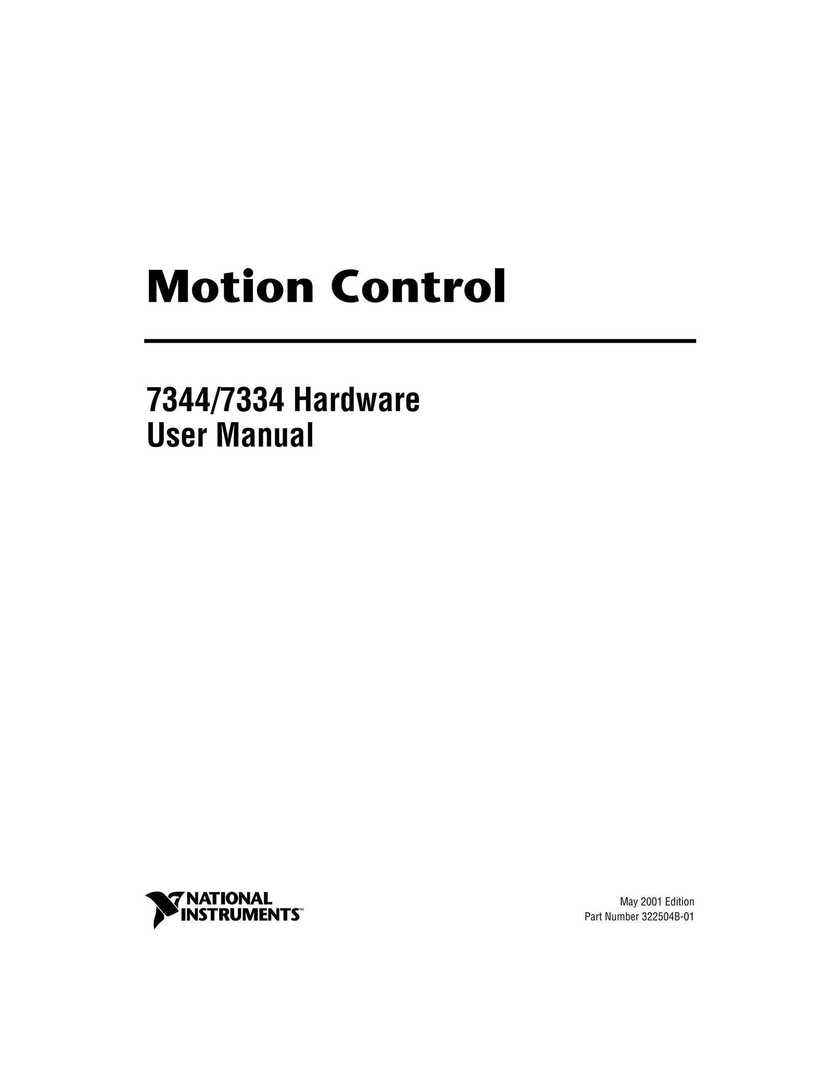 National Instruments 7334 Switch User Manual