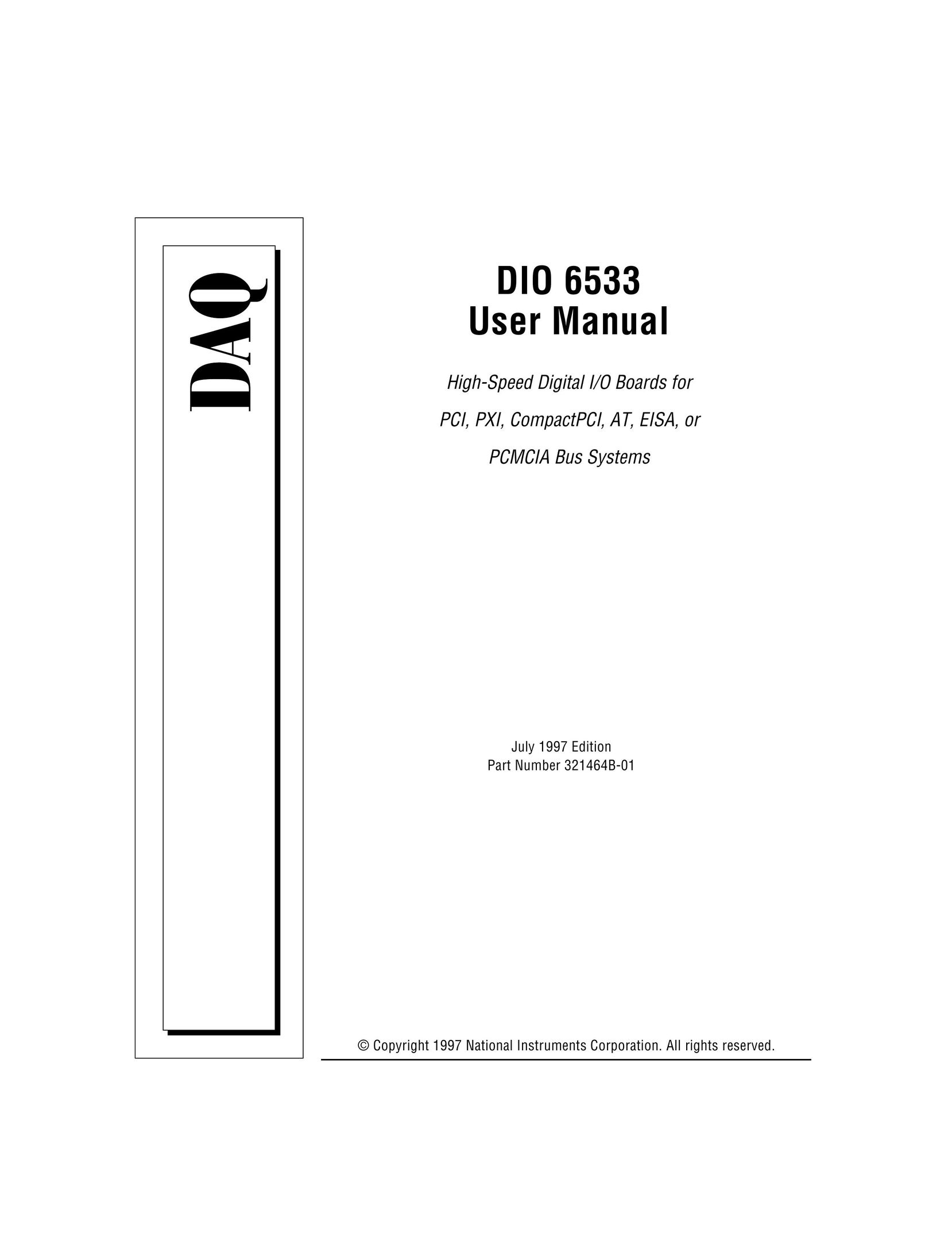 National Instruments DIO 6533 Switch User Manual