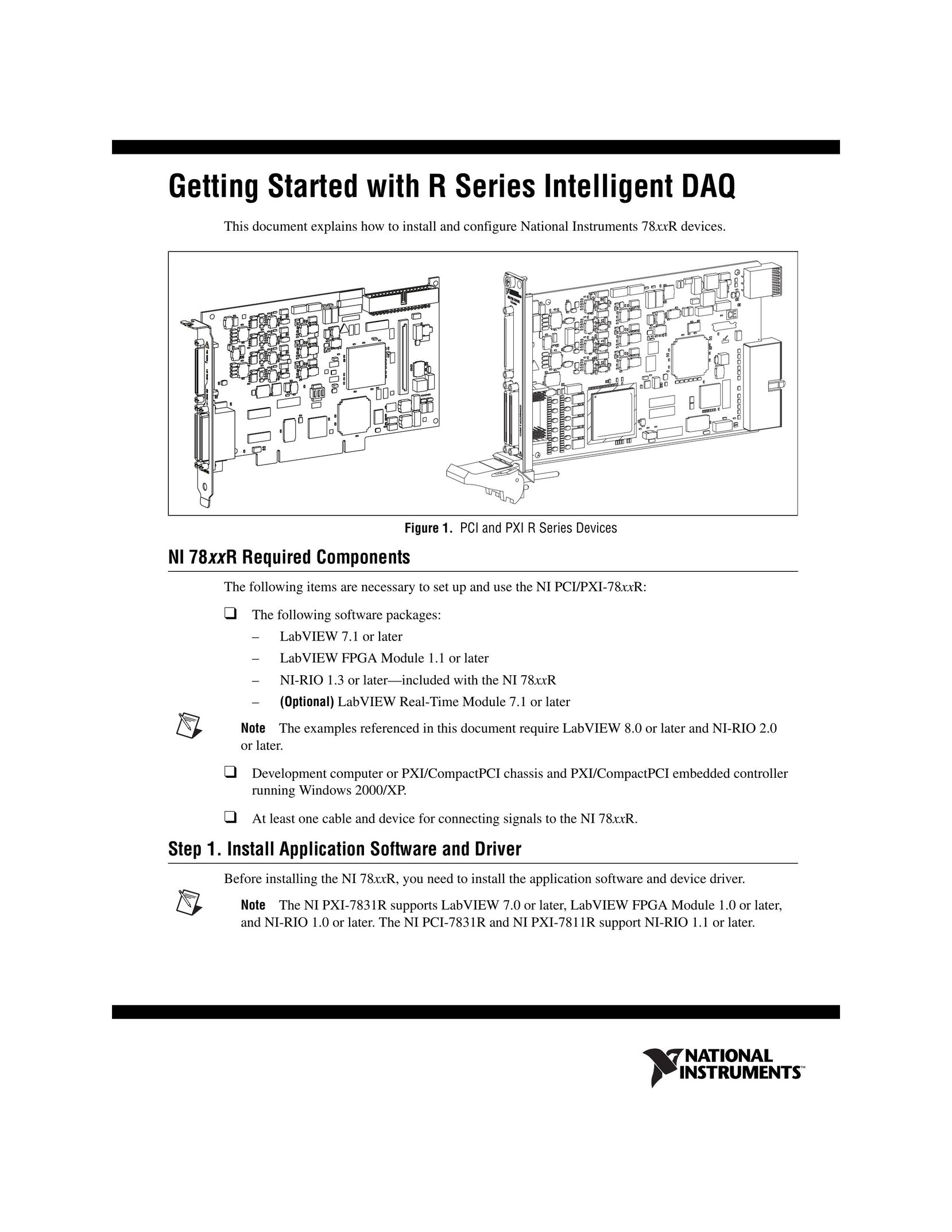 National Instruments NI 78xxR Switch User Manual