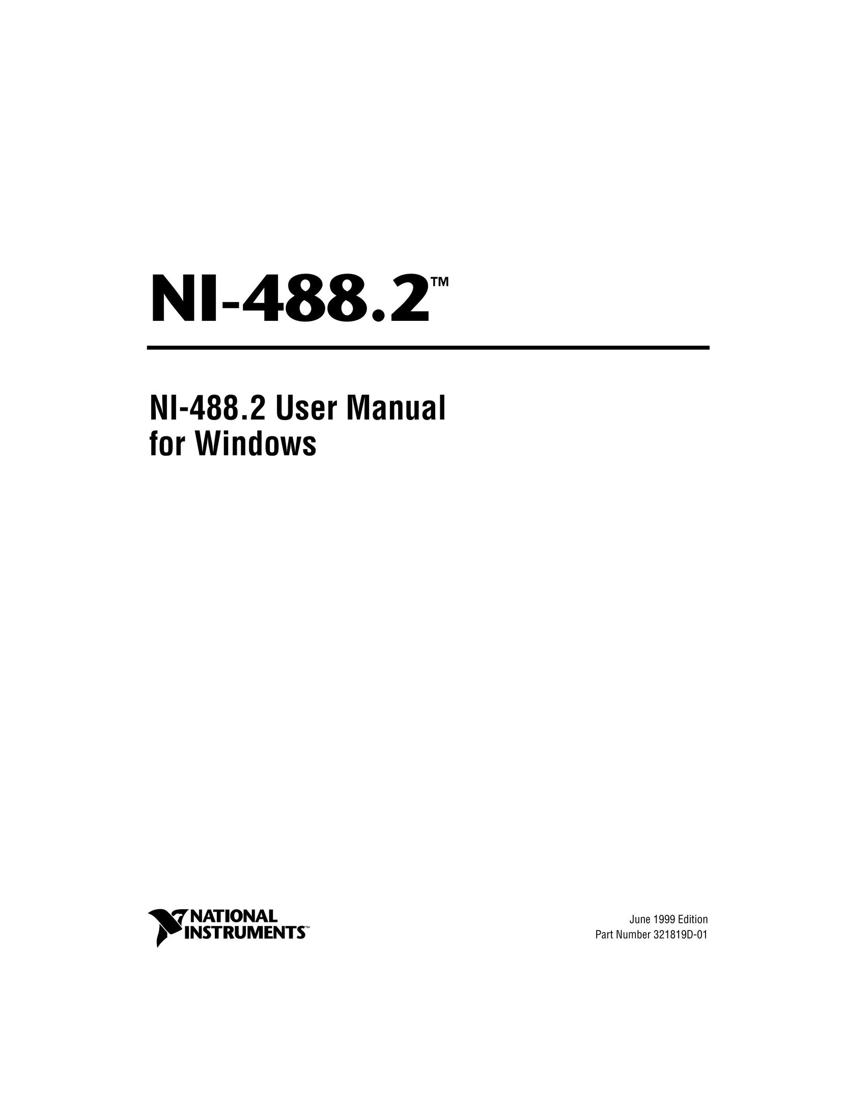 National Instruments NI-488.2 Switch User Manual