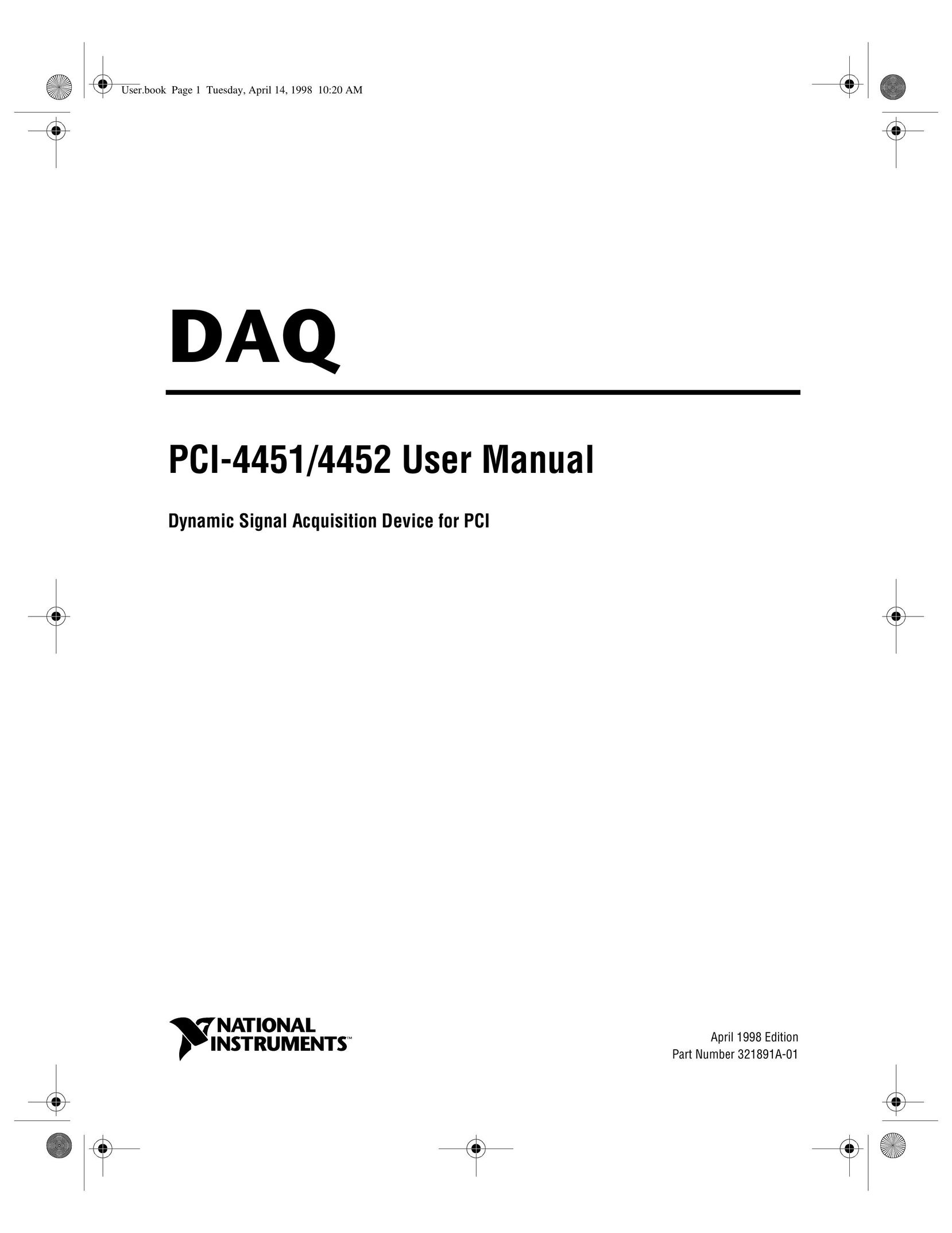 National Instruments PCI-4451 Switch User Manual