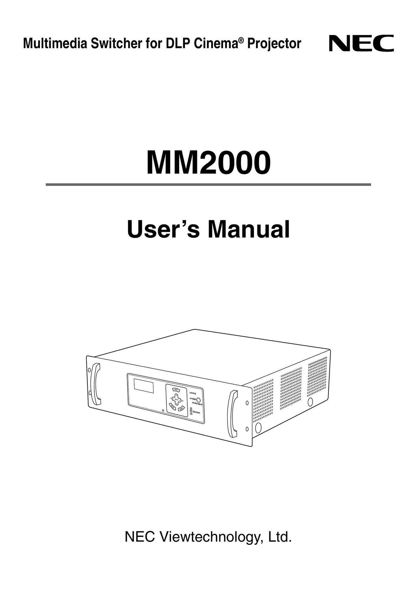 NEC MM2000 Switch User Manual