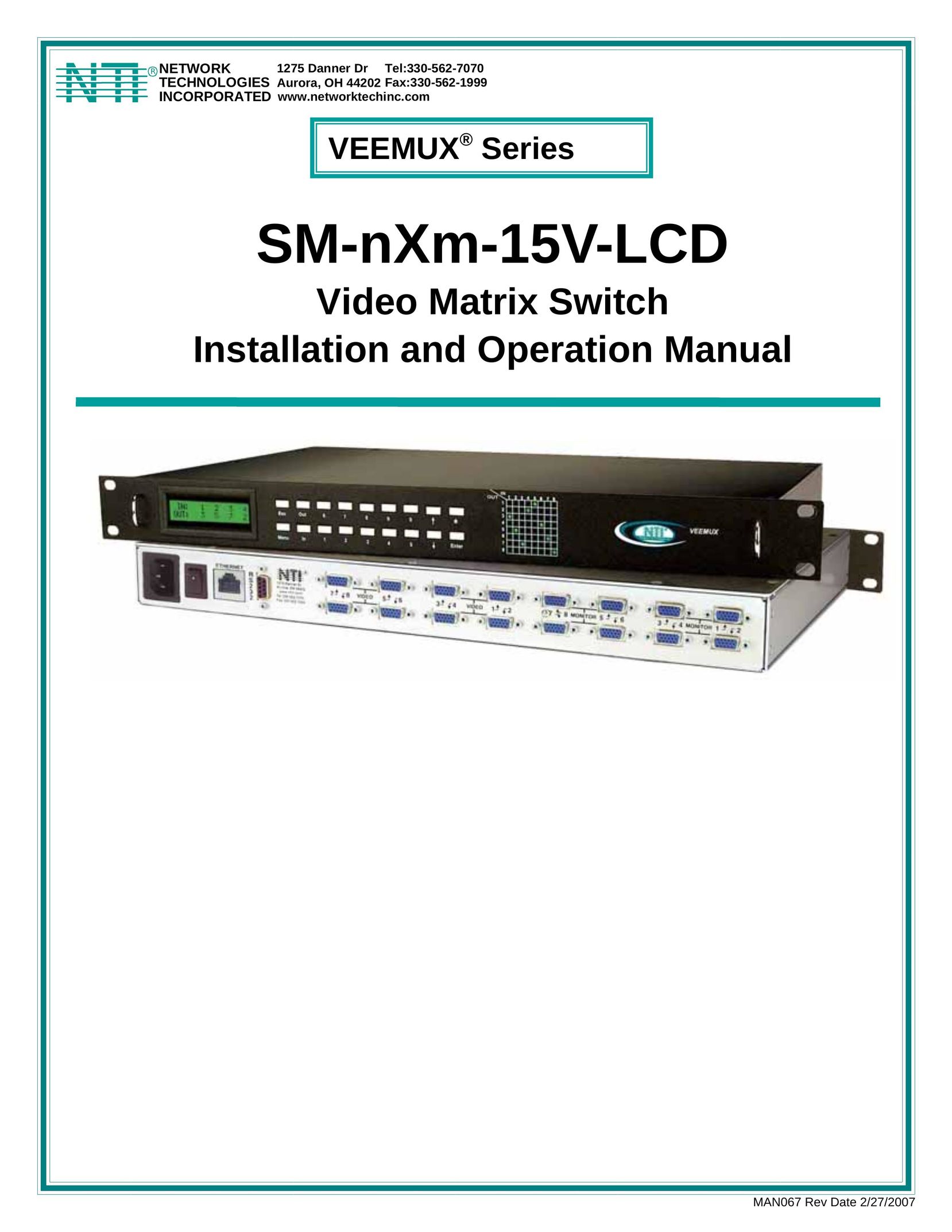 Network Technologies SM-nXm-15V-LCD Switch User Manual