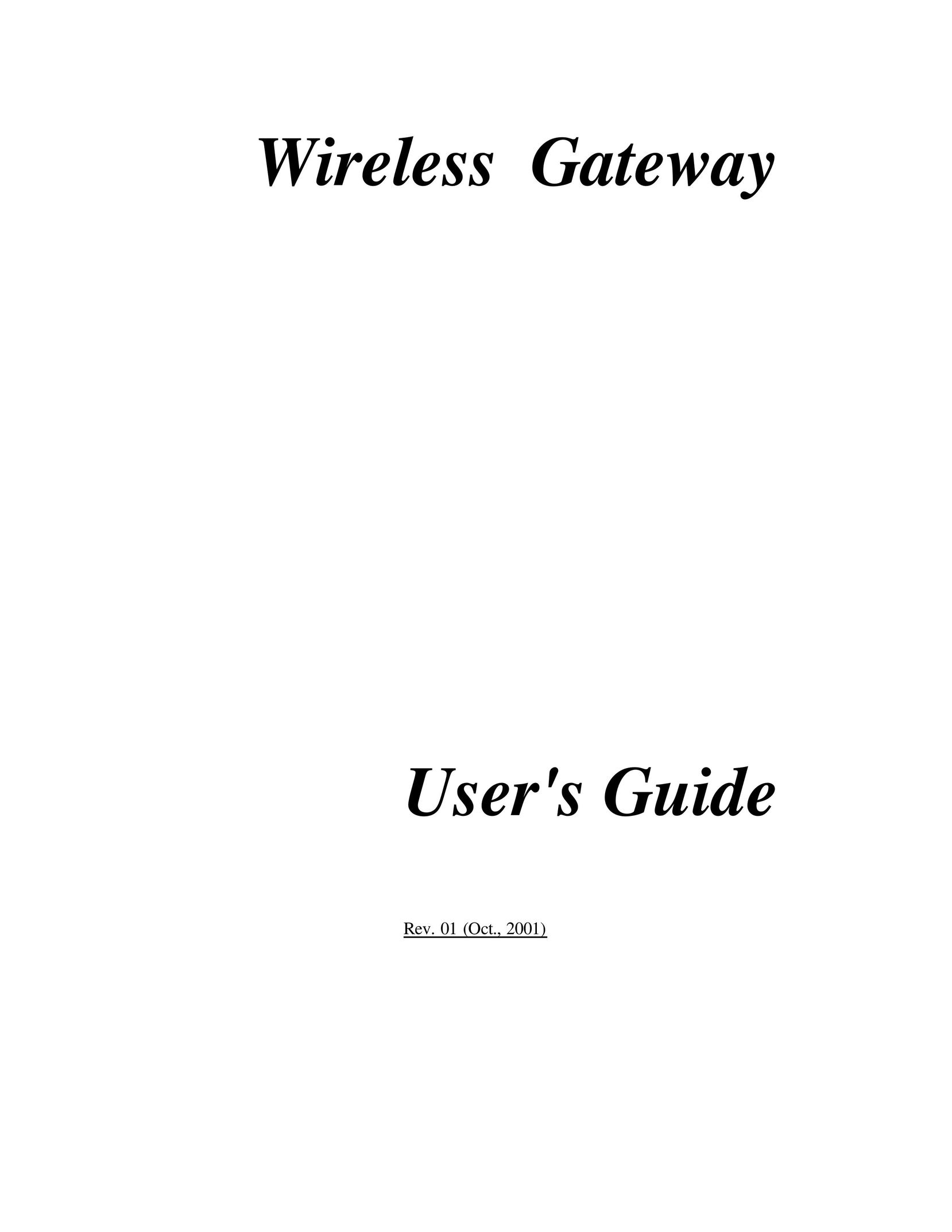 Nlynx Wireless Gateway Switch User Manual