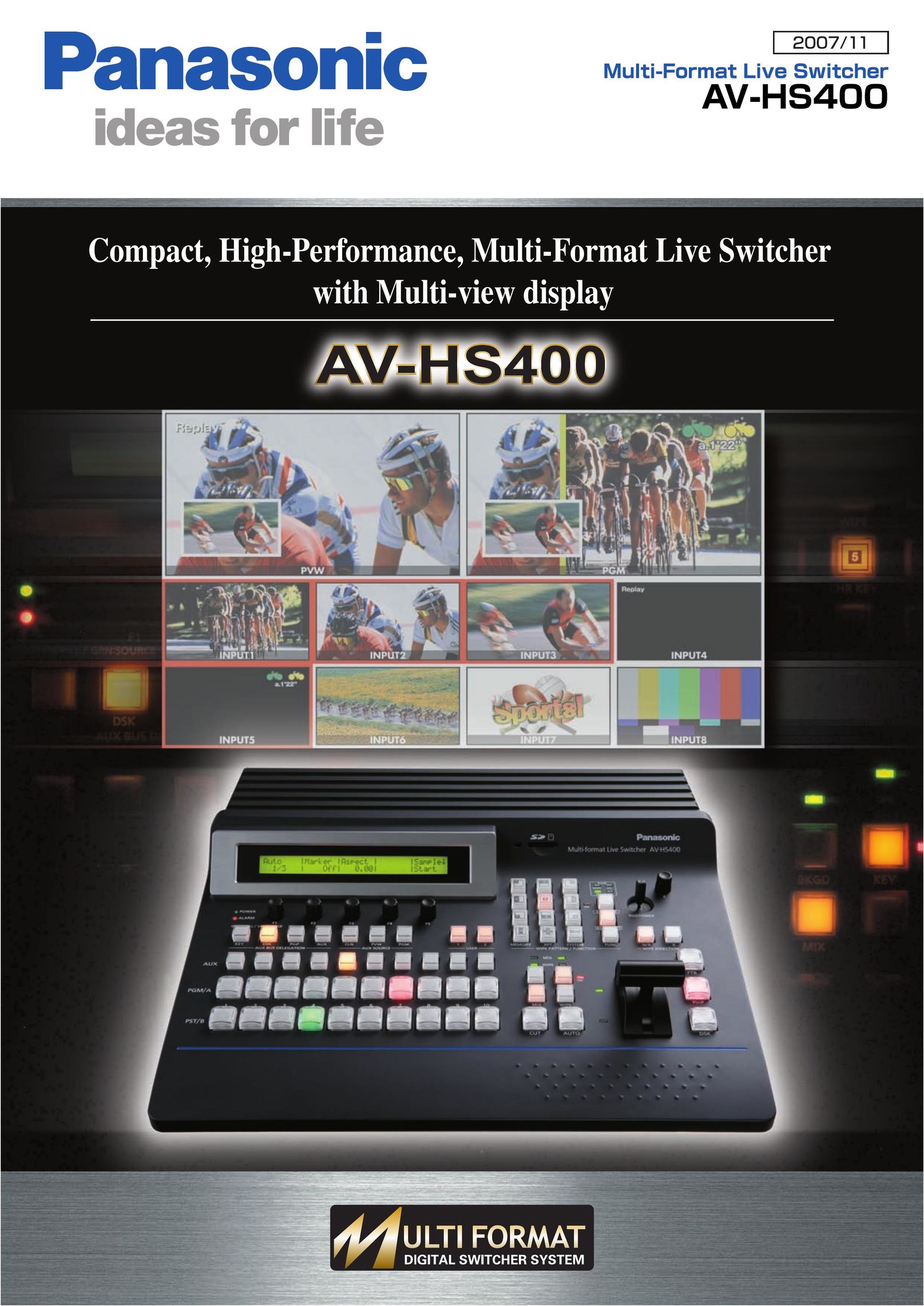 Panasonic AV-HS400 Switch User Manual