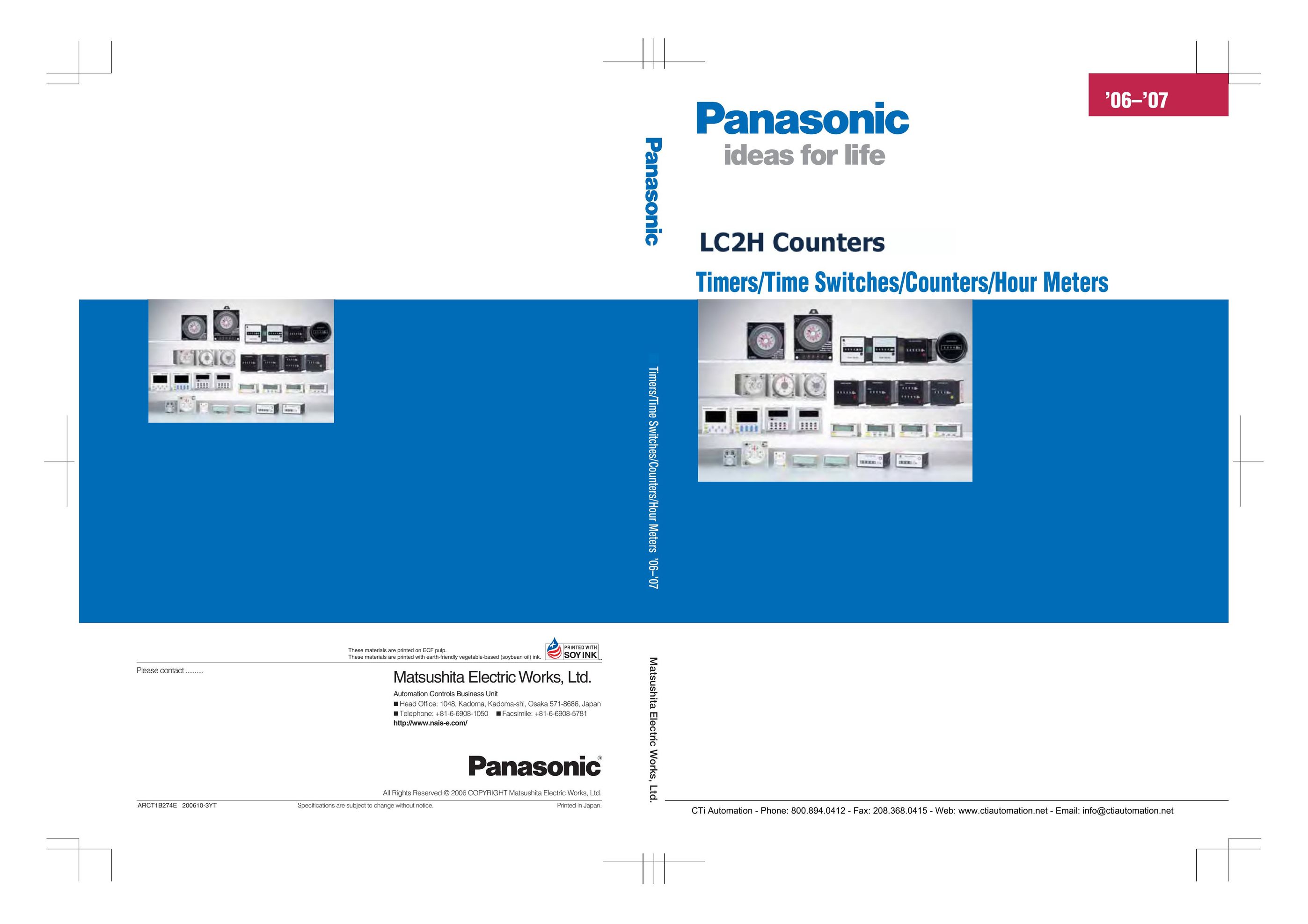 Panasonic LC2H Switch User Manual