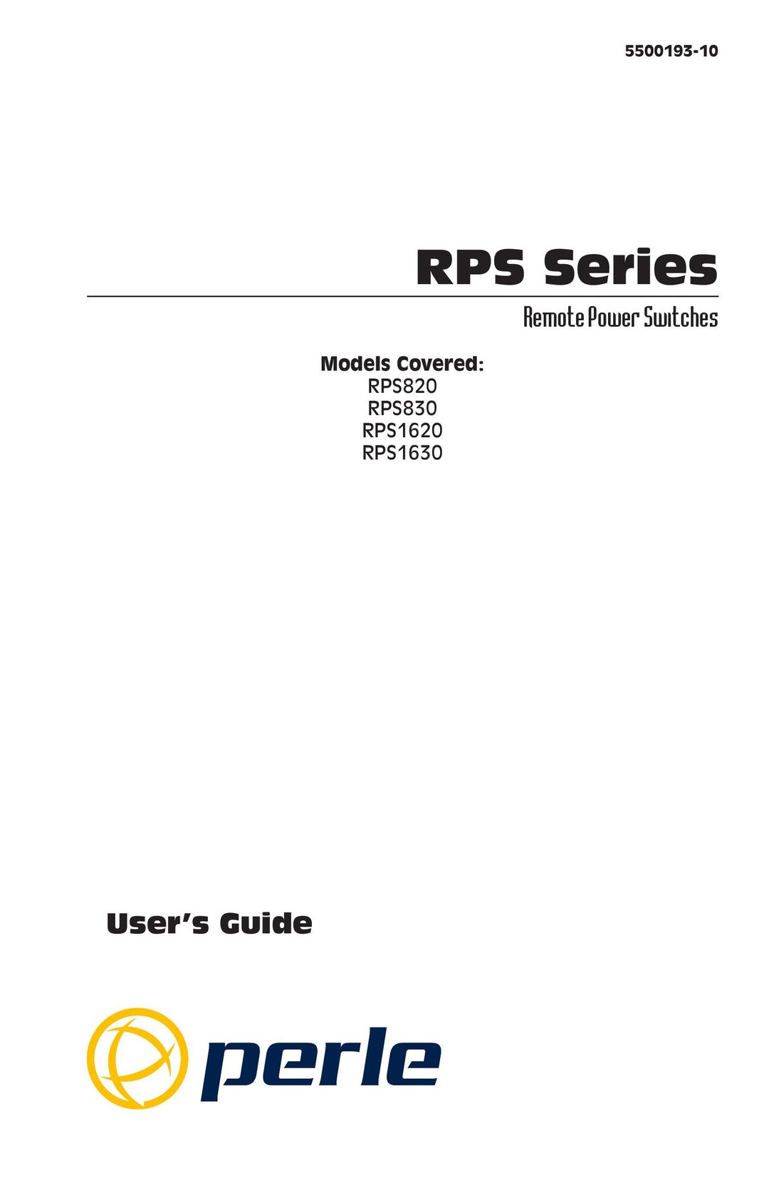 Perle Systems RPS1620 Switch User Manual