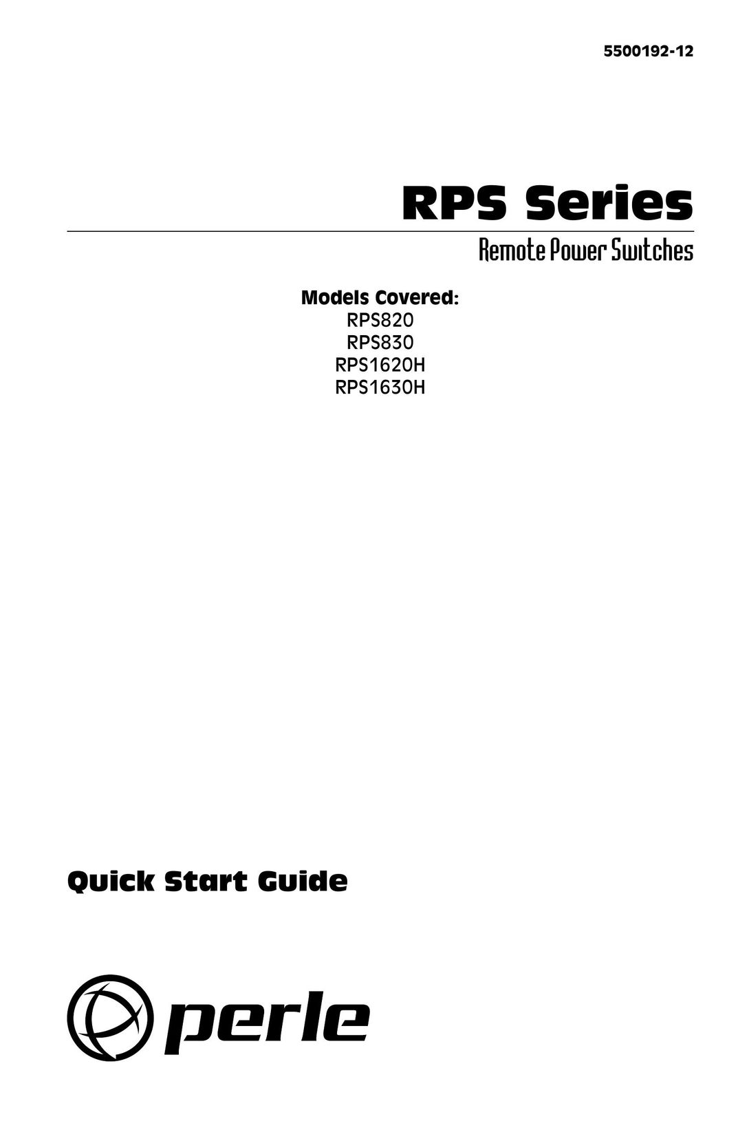 Perle Systems RPS1620H Switch User Manual