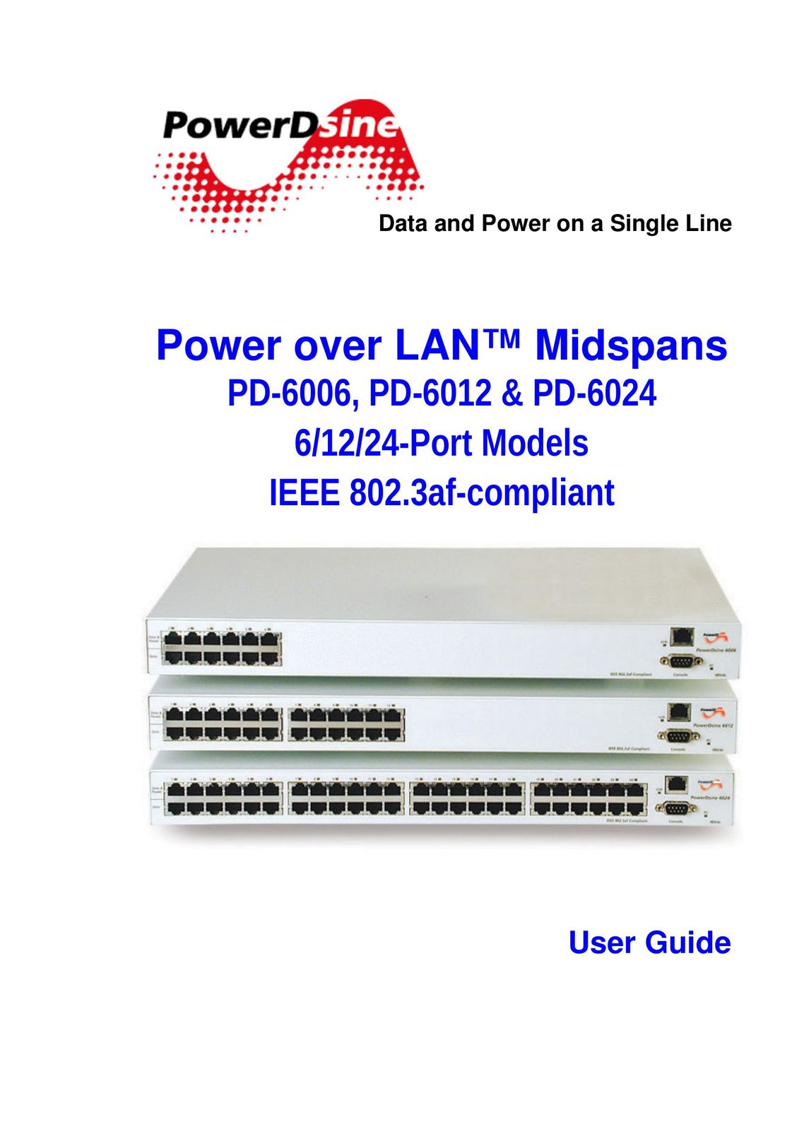 PowerDsine PD-6006, PD-6012, PD-6024 Switch User Manual