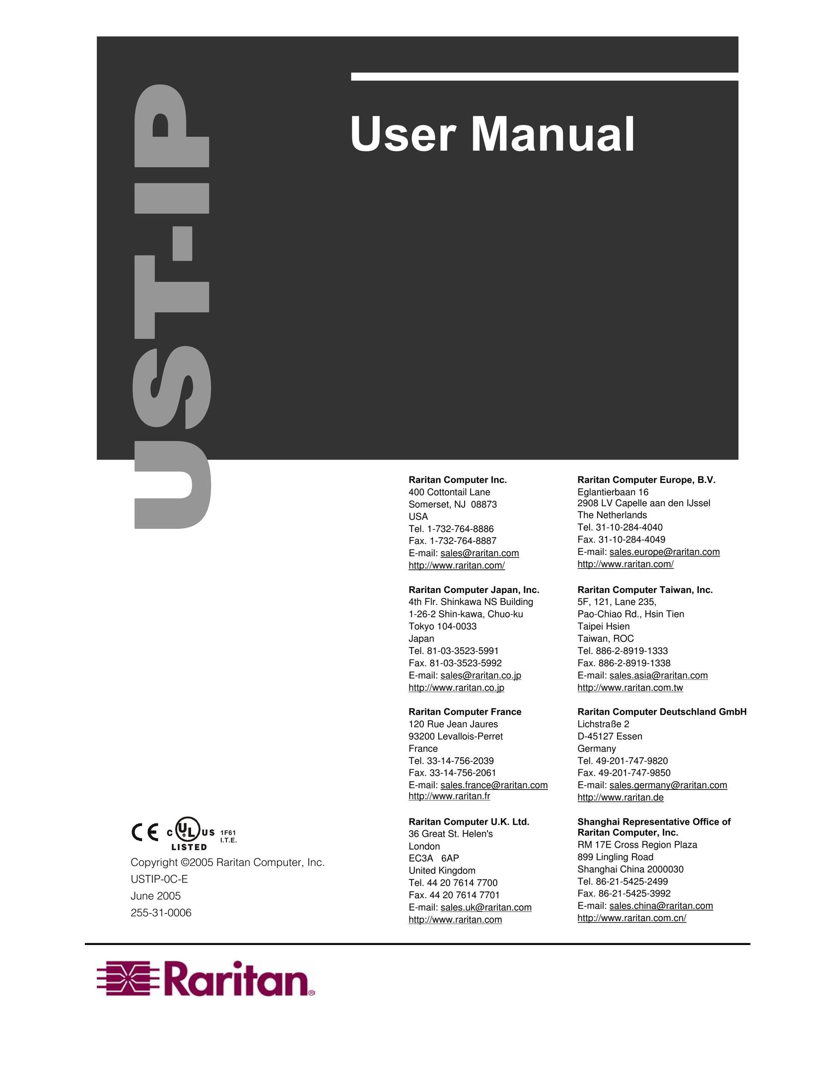 Raritan Computer UST-IP Switch User Manual