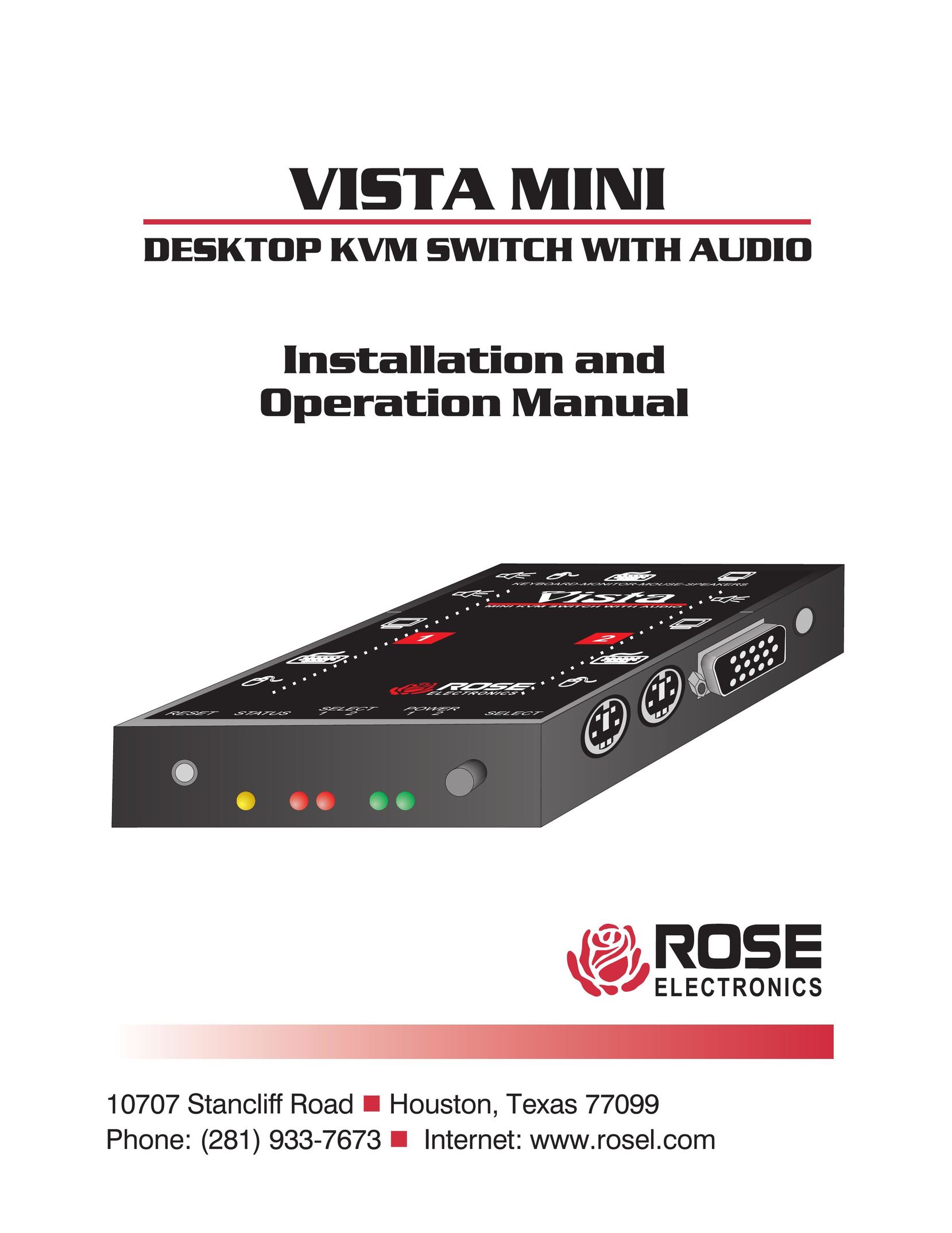 Rose electronic Vista Mini Switch User Manual
