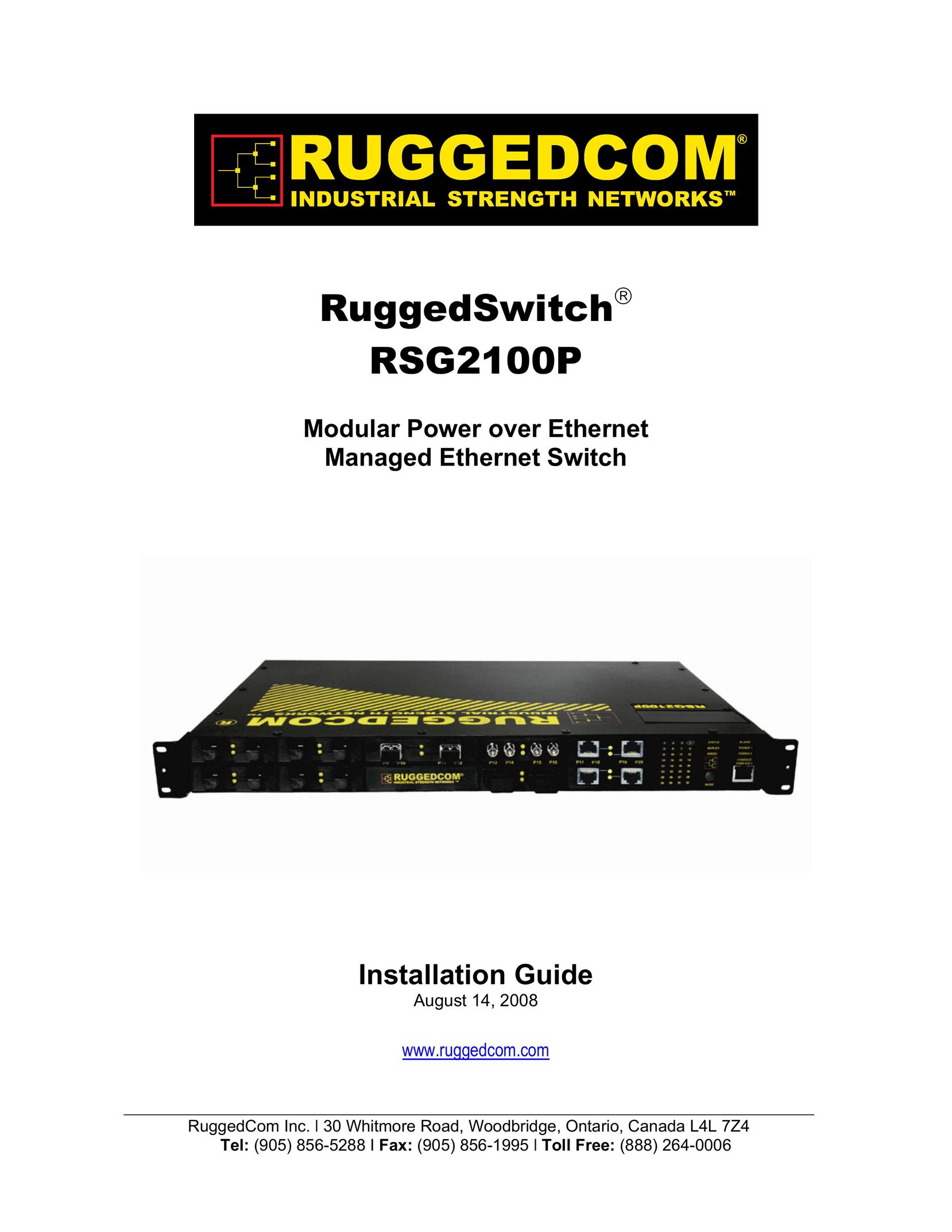 RuggedCom RSG2100P Switch User Manual