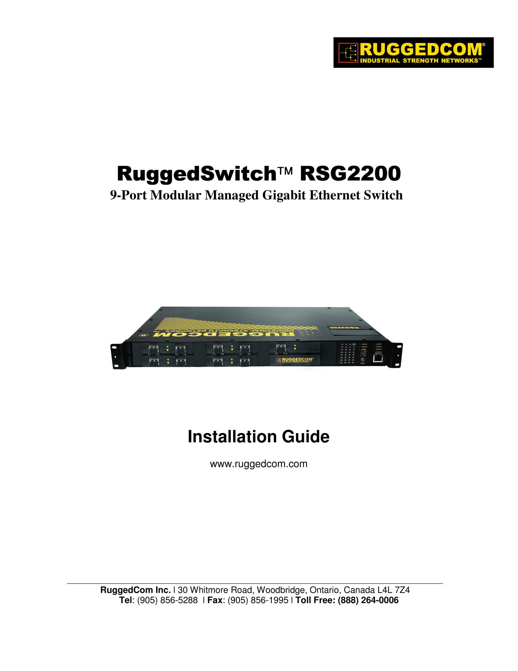RuggedCom RSG2200 Switch User Manual