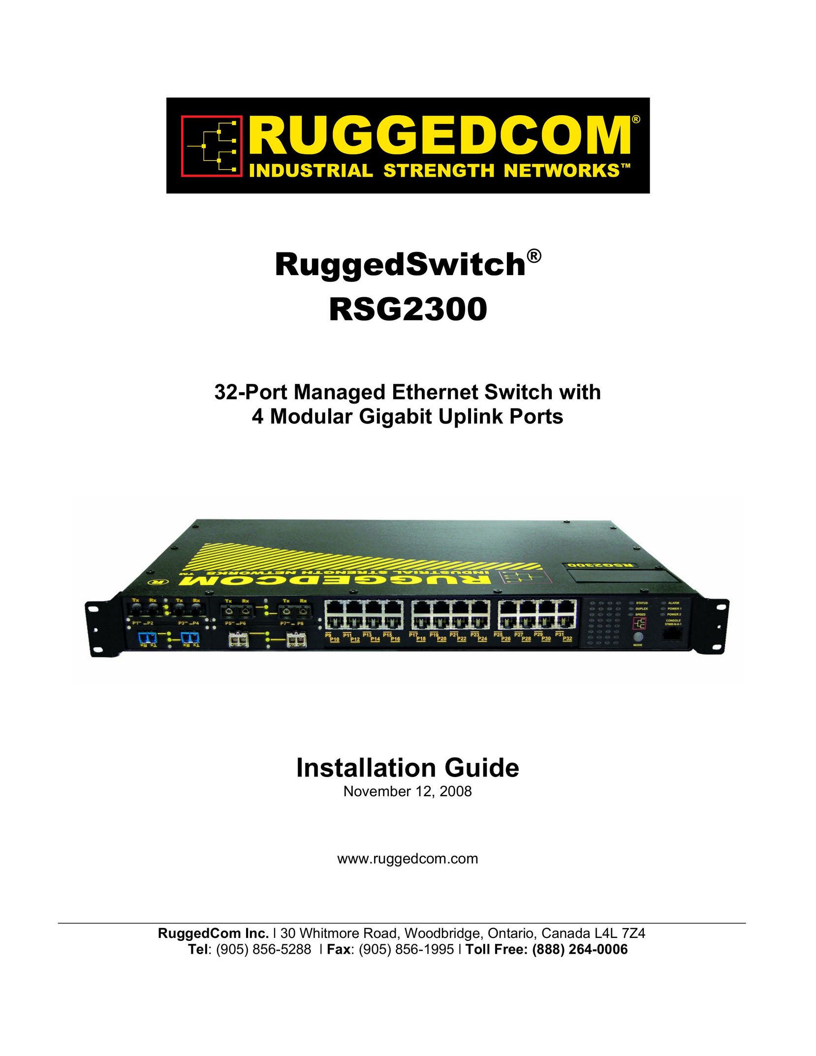 RuggedCom RSG2300 Switch User Manual