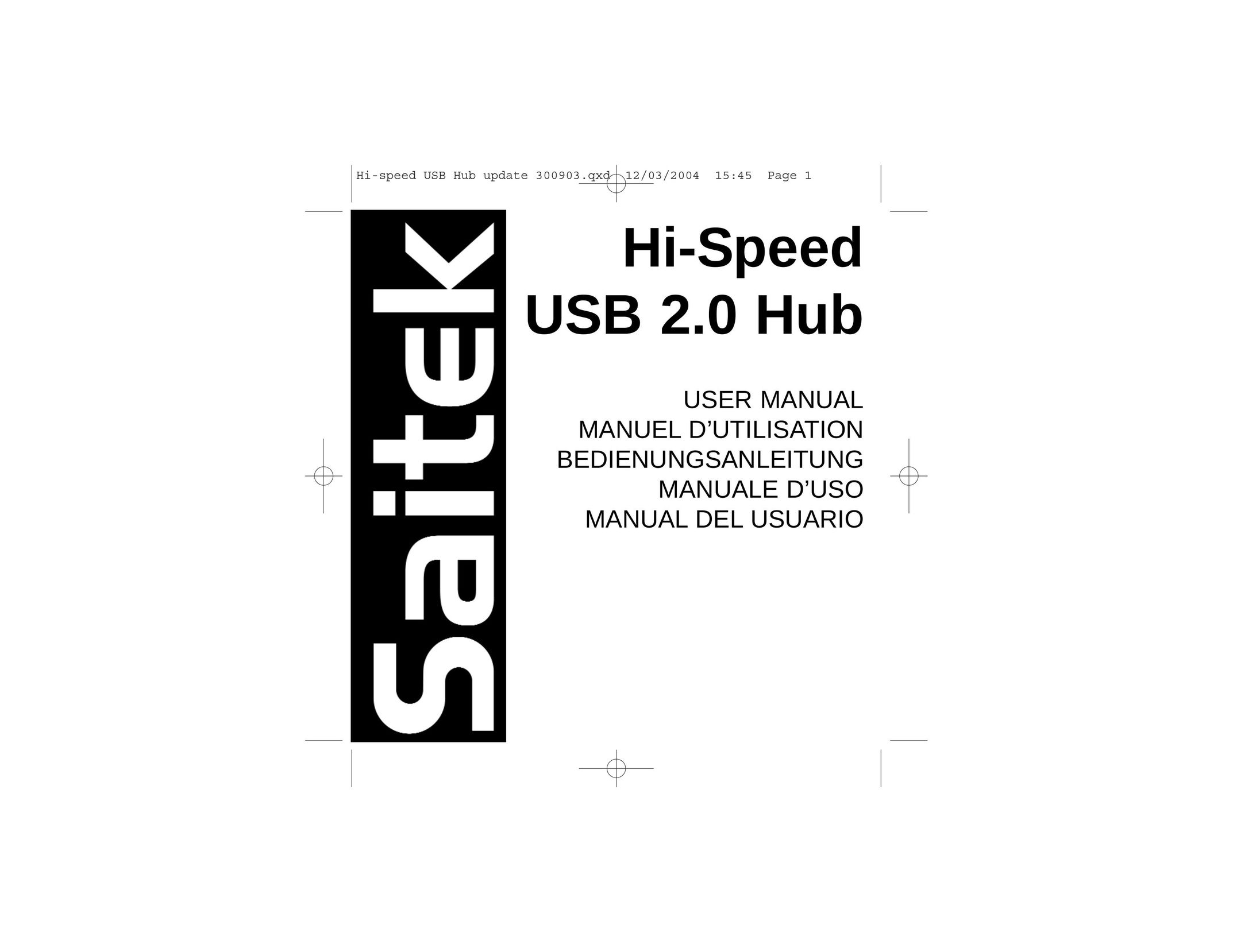Saitek Hi-Speed USB 2.0 Hub Switch User Manual