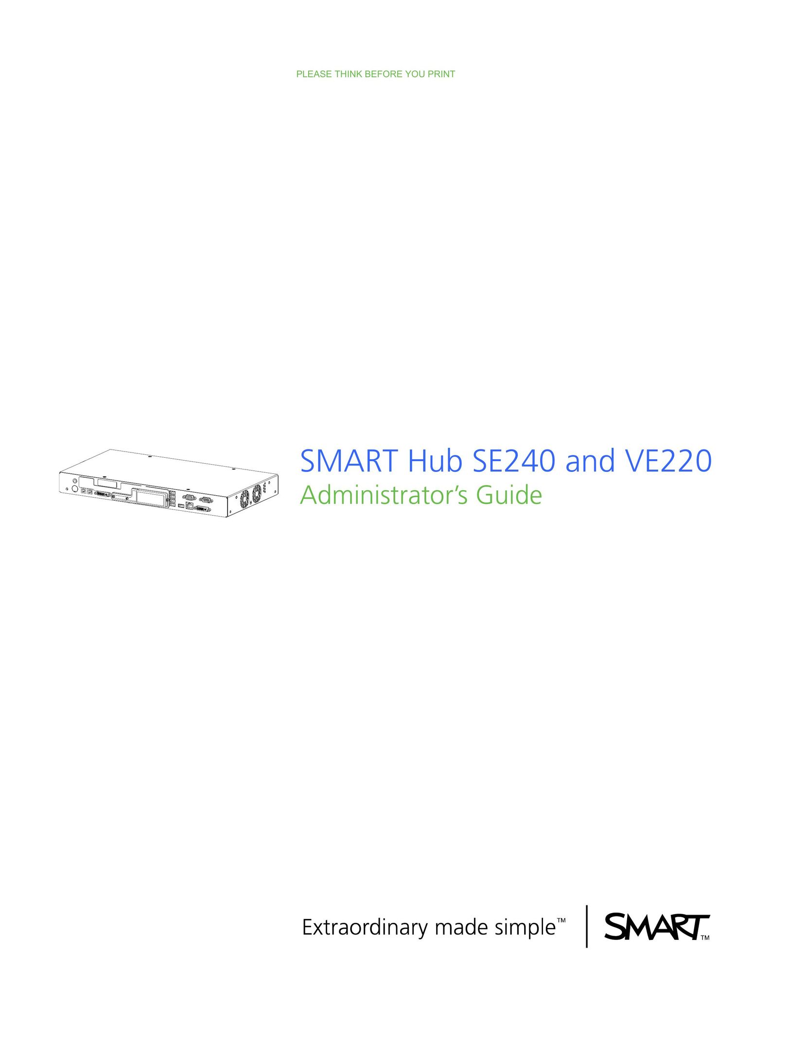 Smart Technologies VE220 Switch User Manual