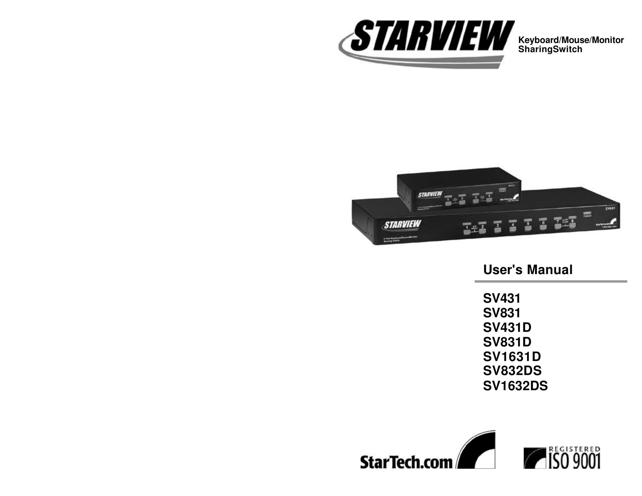 StarTech.com SV1632DS Switch User Manual