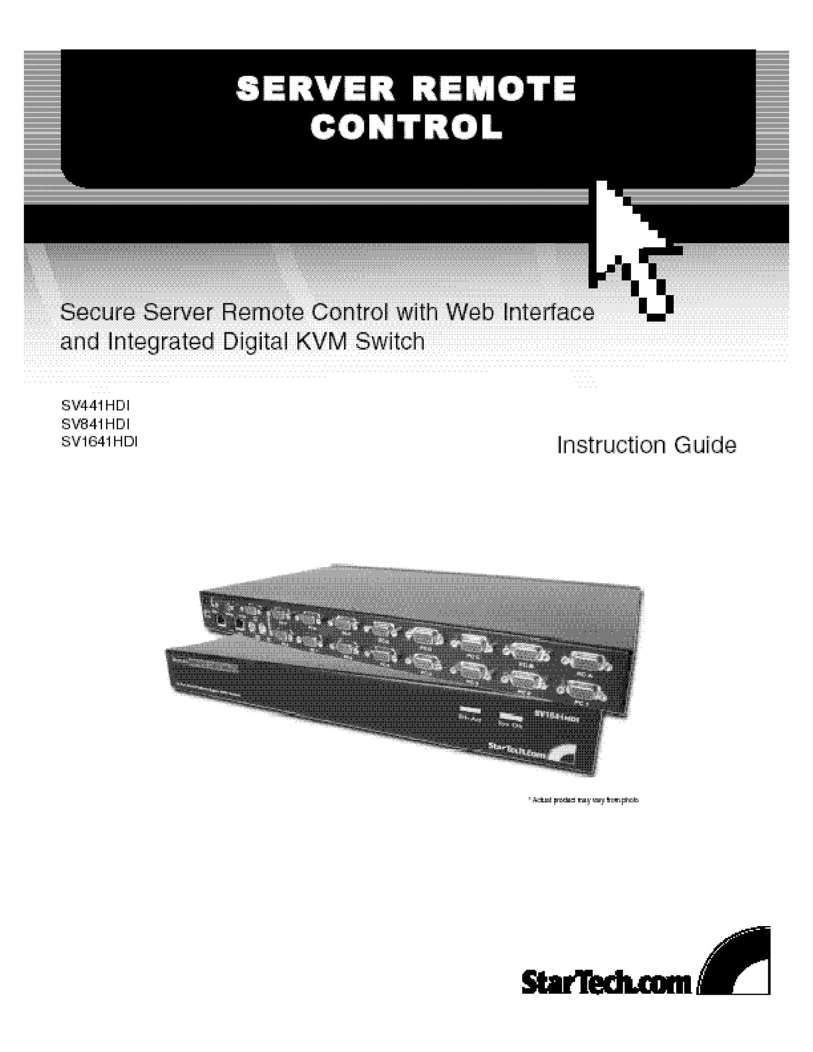 StarTech.com SV1641HDI Switch User Manual