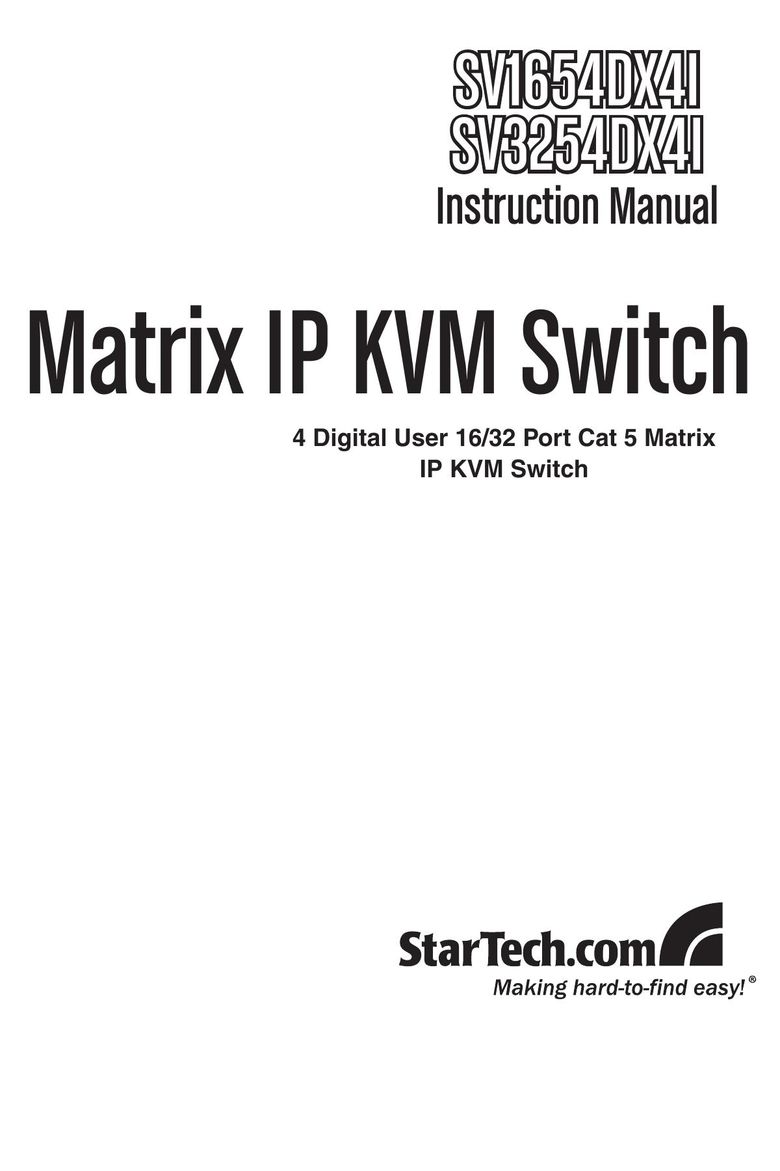 StarTech.com SV1654DX4I Switch User Manual