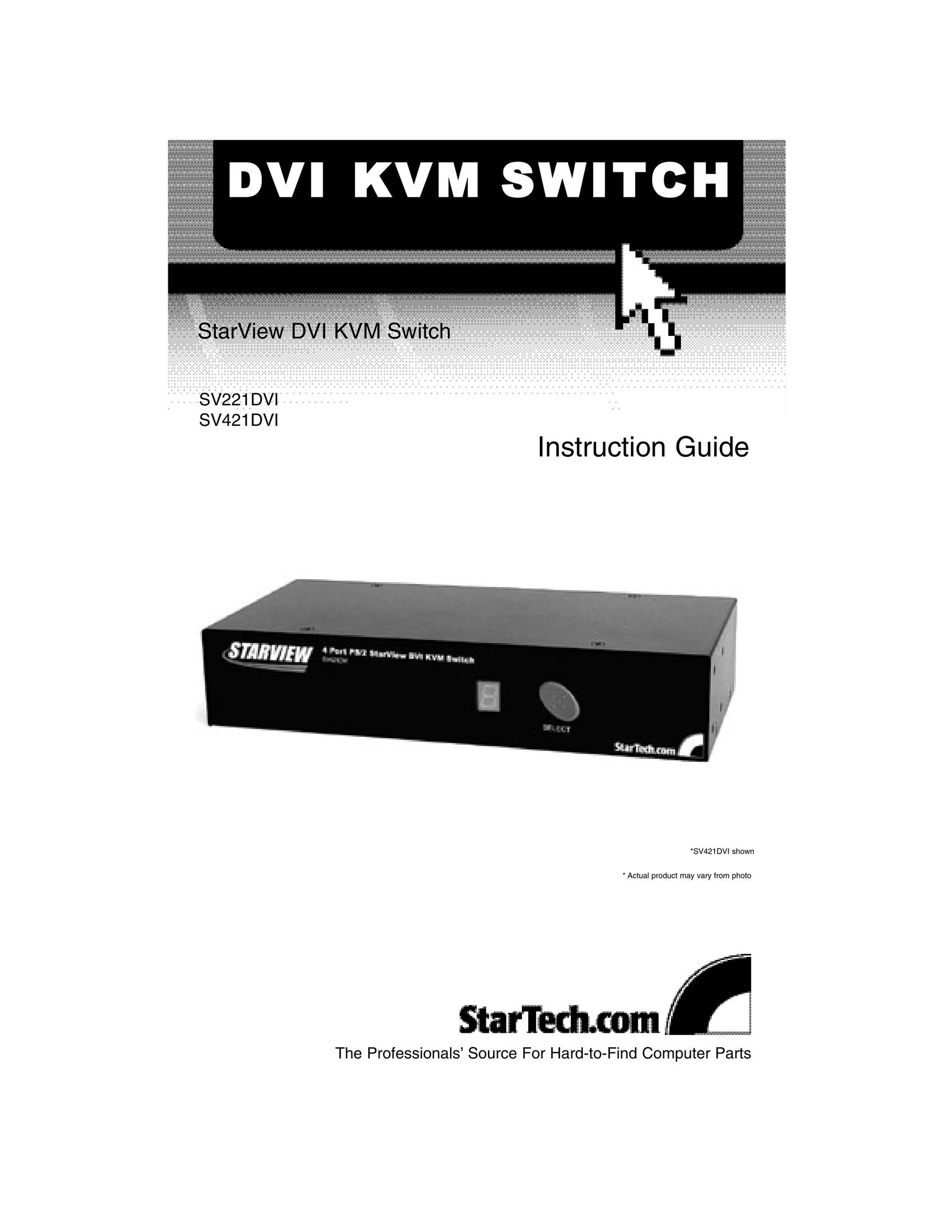 StarTech.com SV221DVI Switch User Manual