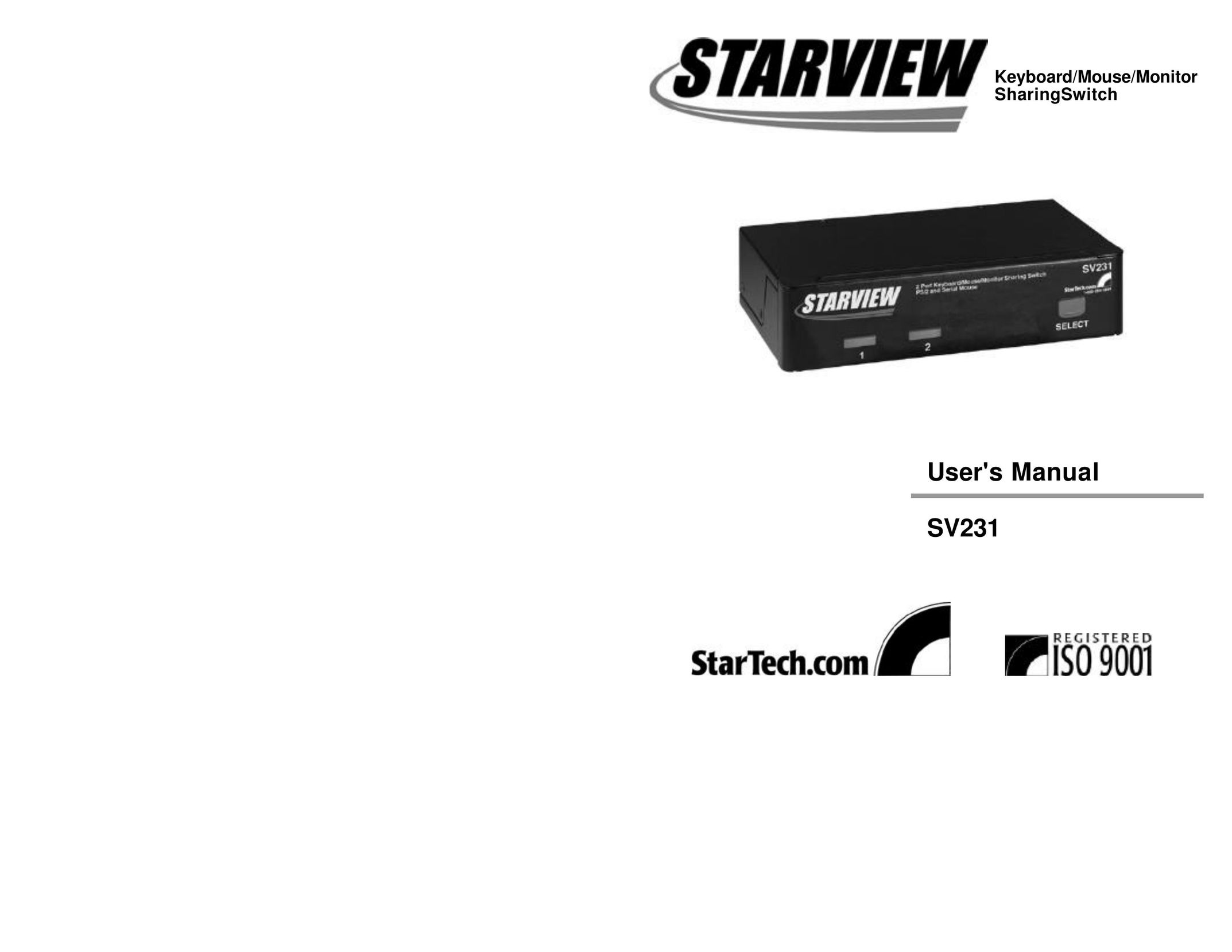 StarTech.com SV231 Switch User Manual