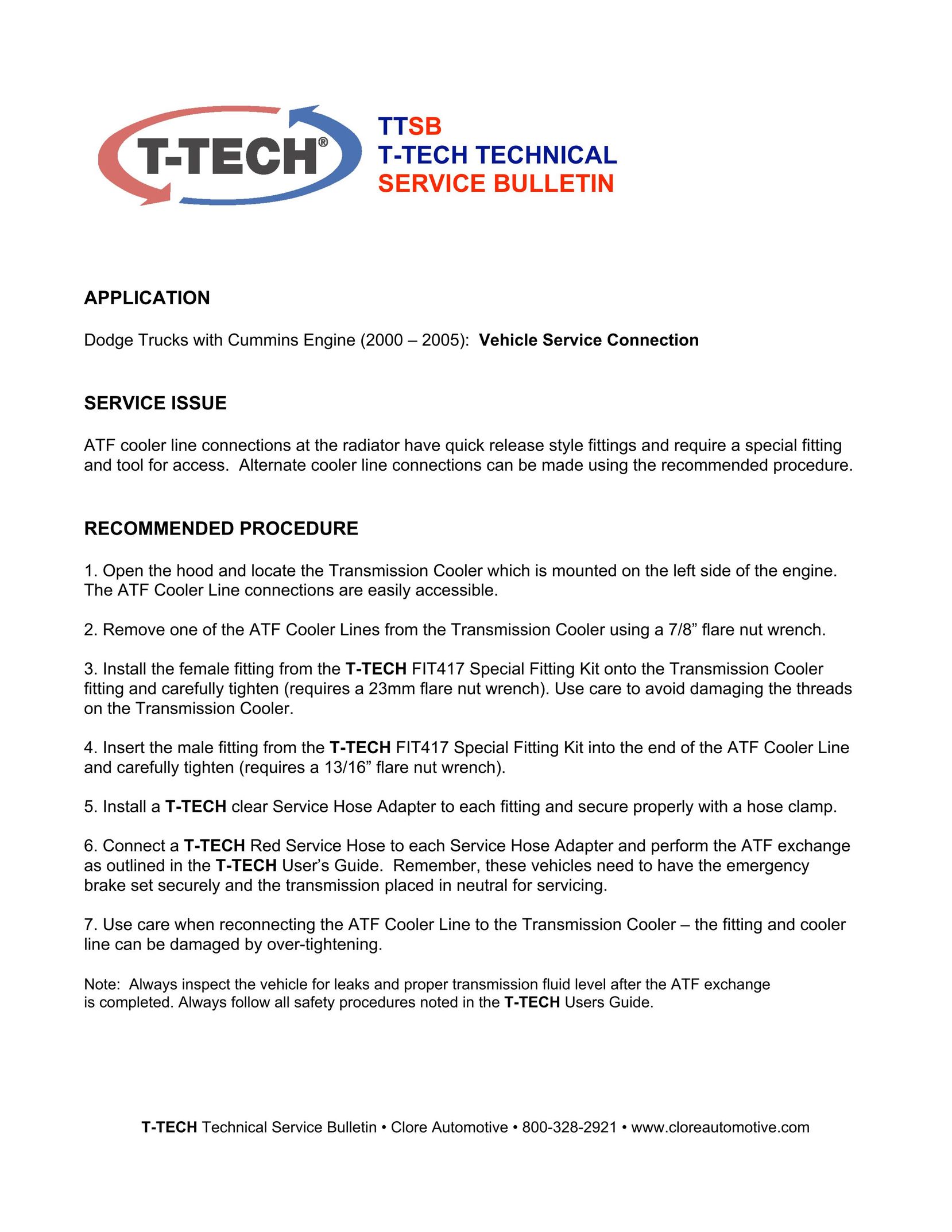 T-Tech FIT417 Switch User Manual
