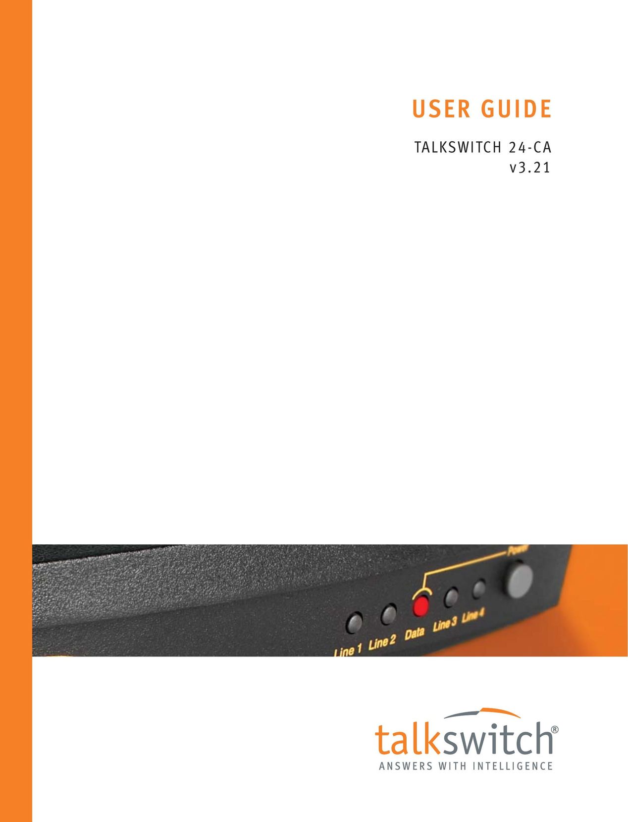 Talkswitch 24-CA Switch User Manual