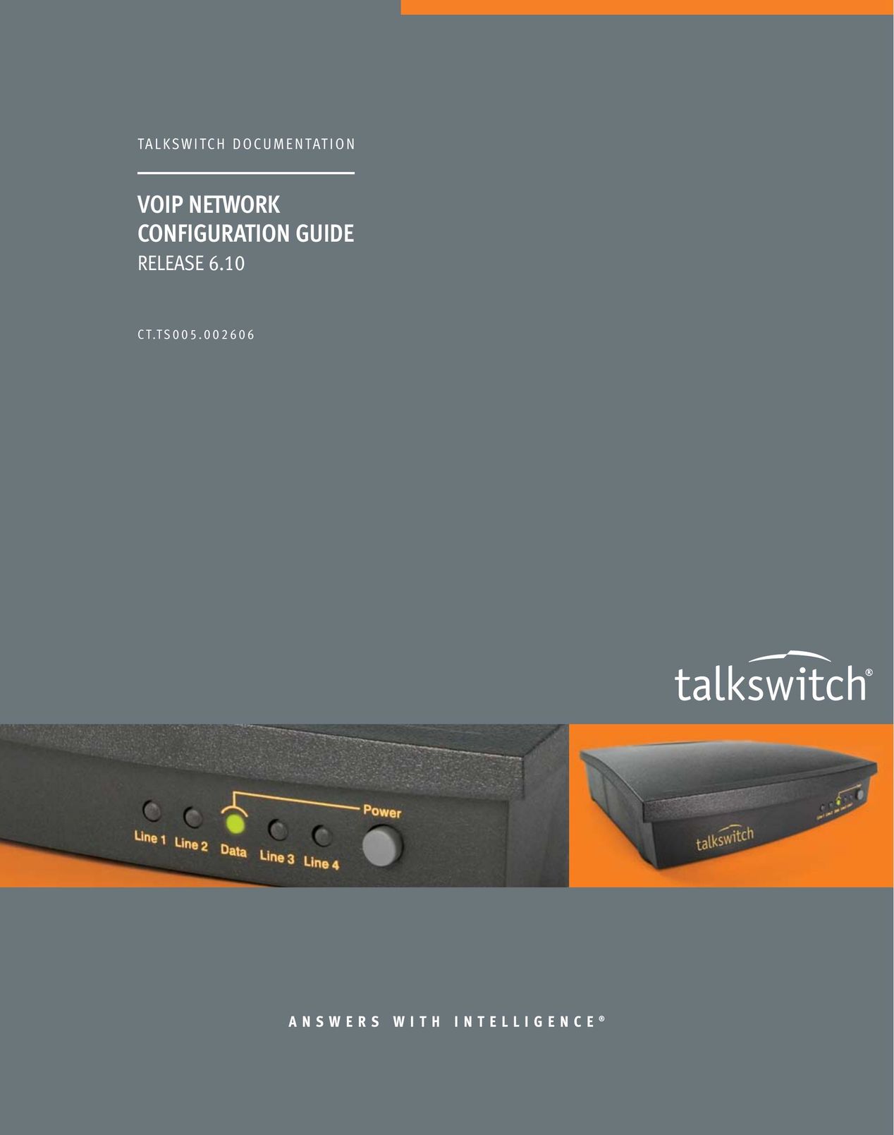 Talkswitch CT.TS005.002606 Switch User Manual