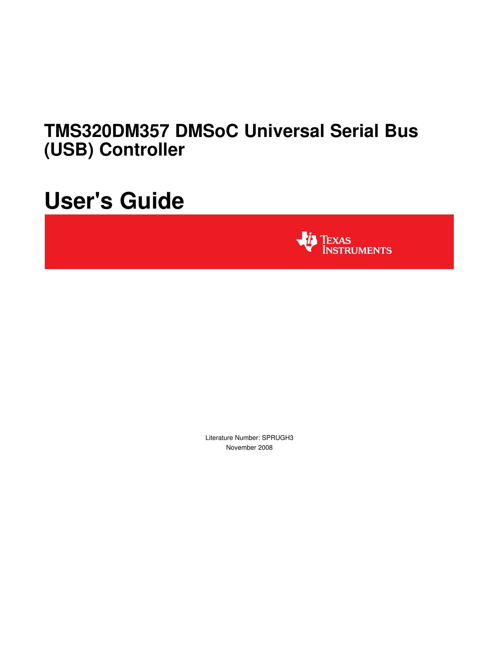 Texas Instruments TMS320DM357 Switch User Manual