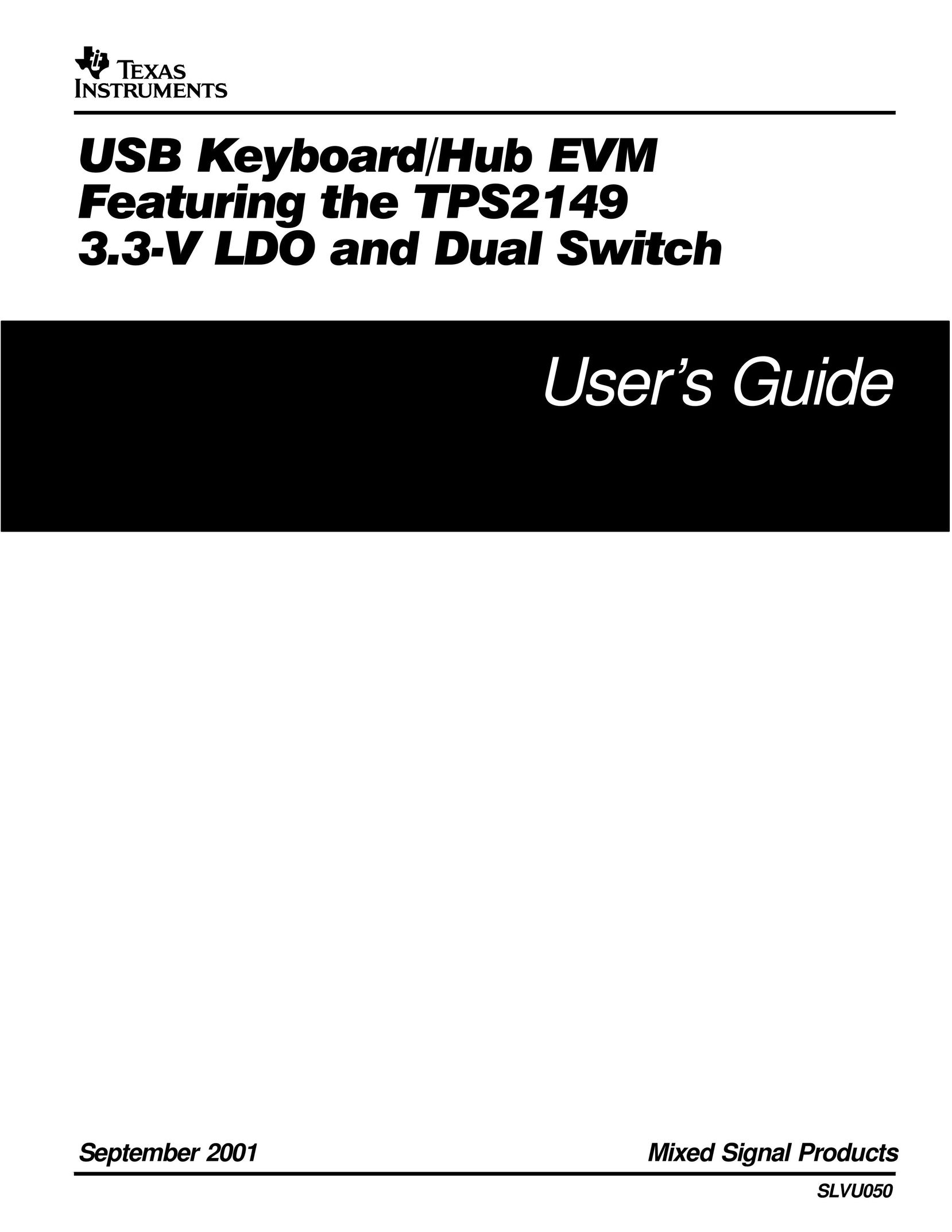 Texas Instruments TPS2149 Switch User Manual