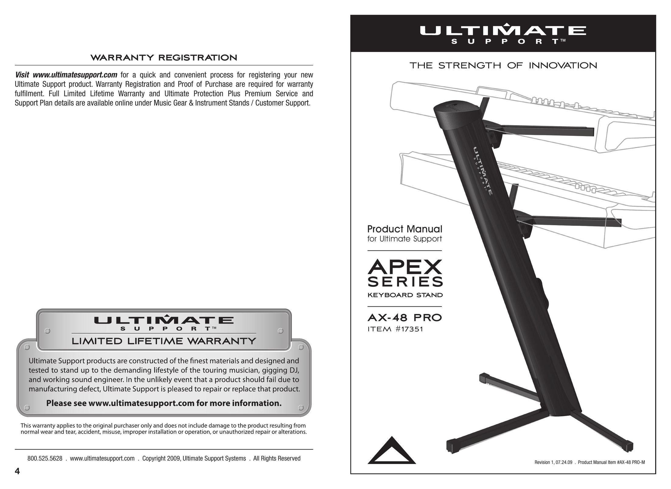 Ultimate Support Systems AX-48 PRO Switch User Manual
